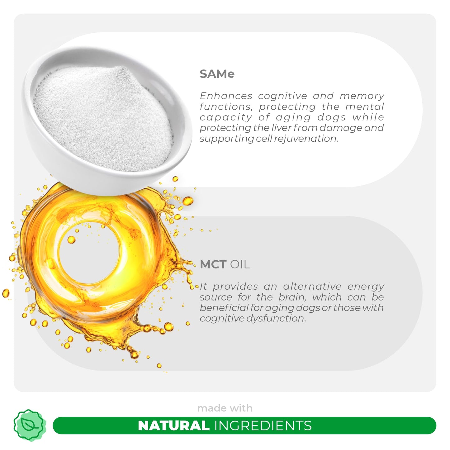 Same for Dogs - 90 Soft Chews - S-Adenosyl-L-Methionine, Liver Supplement - Brain Health, Promotes Cognitive Support, Liver Support (Same Soft Chews)