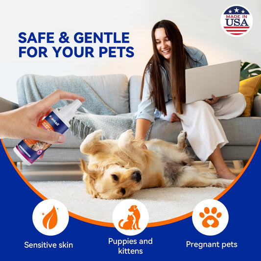 Pointail 8 oz Hot Spot Spray for Itchy Skin + 4 oz Eye Drops Remove Debris, Daily Eye Clean Wash