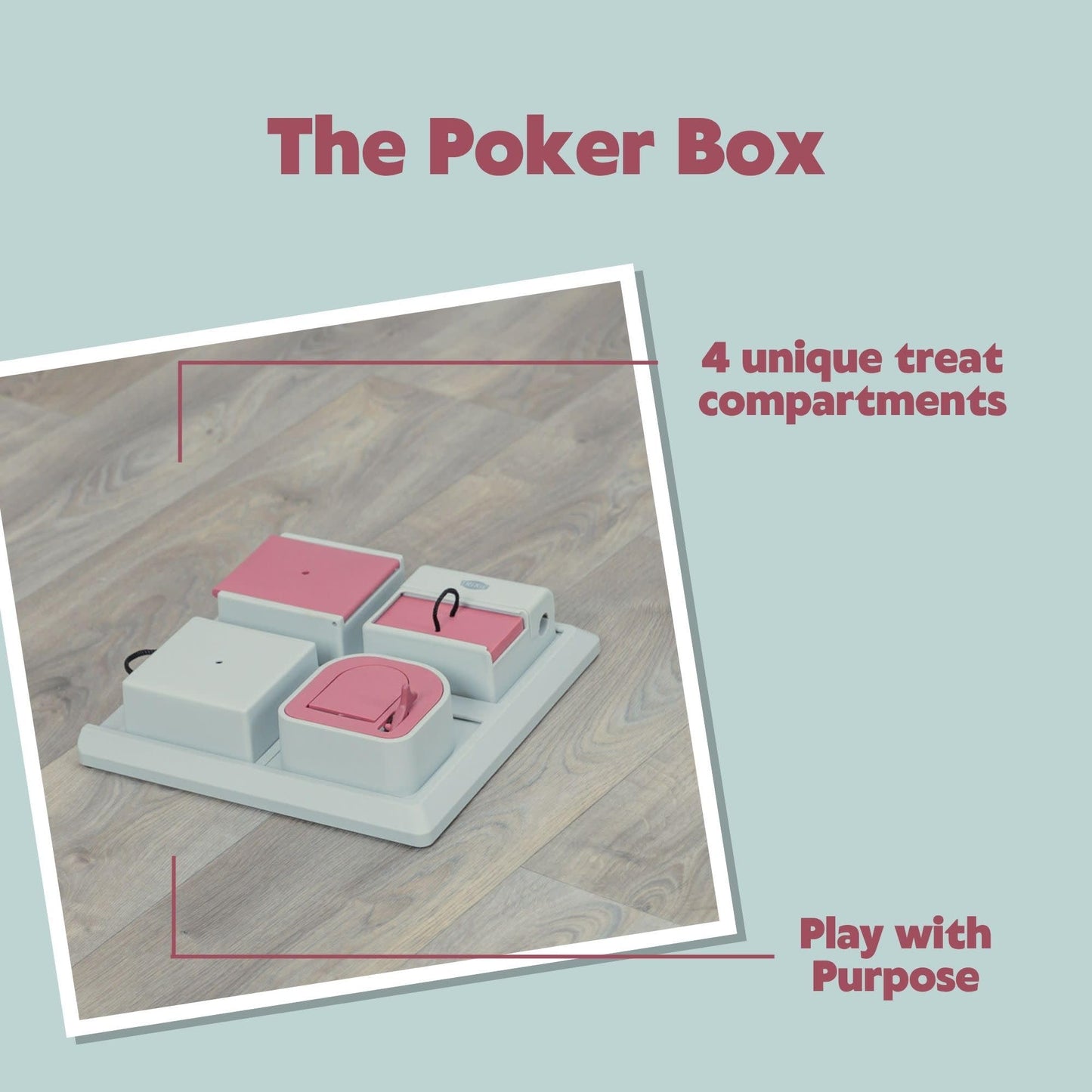TRIXIE Cat Activity Poker Box Strategy Game, Slow Feeder, Interactive, Treat Toy,All Breed Sizes