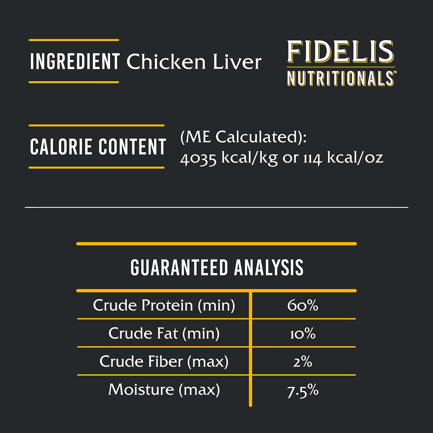 FIDELIS Freeze Dried Raw Dog Treats for Small, Medium, Large Dogs, High Protein, Gluten Free, Healthy Dog Snacks, Perfect Training Treat or Mixer, Puppy & Adult, Made in USA, 4oz, Chicken Liver