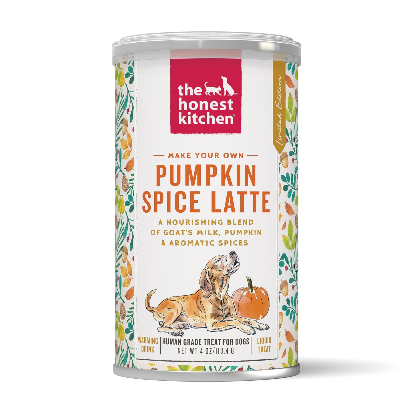 The Honest Kitchen Pumpkin Spice Latte, 4oz Canister