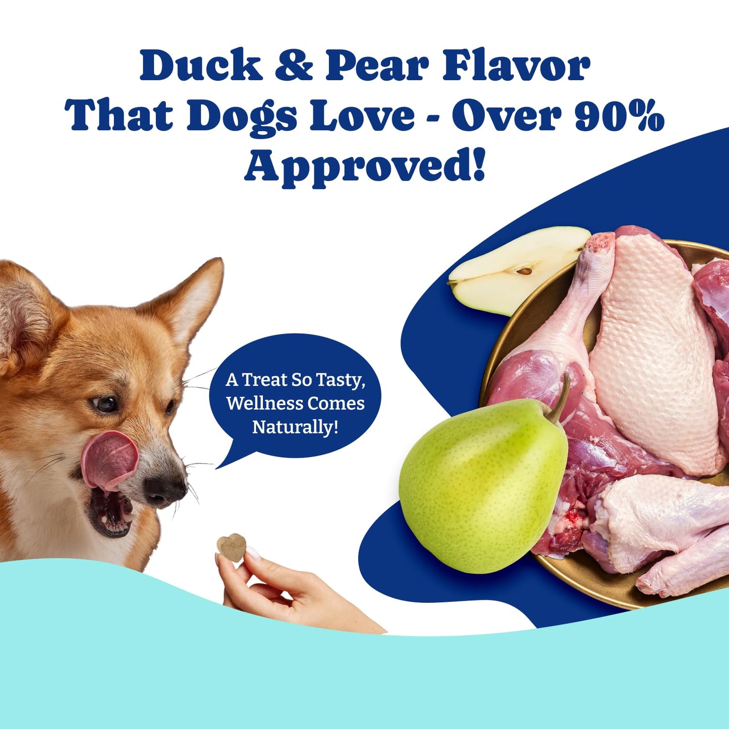 YoYoBay Milk Thistle Liver Support Chews for Dogs – Soft Chews with NAC, Curcumin, Choline & Dandelion – Supports Liver Function, Antioxidant Defense & Immune Health – Duck & Pear Flavor – 120 Count