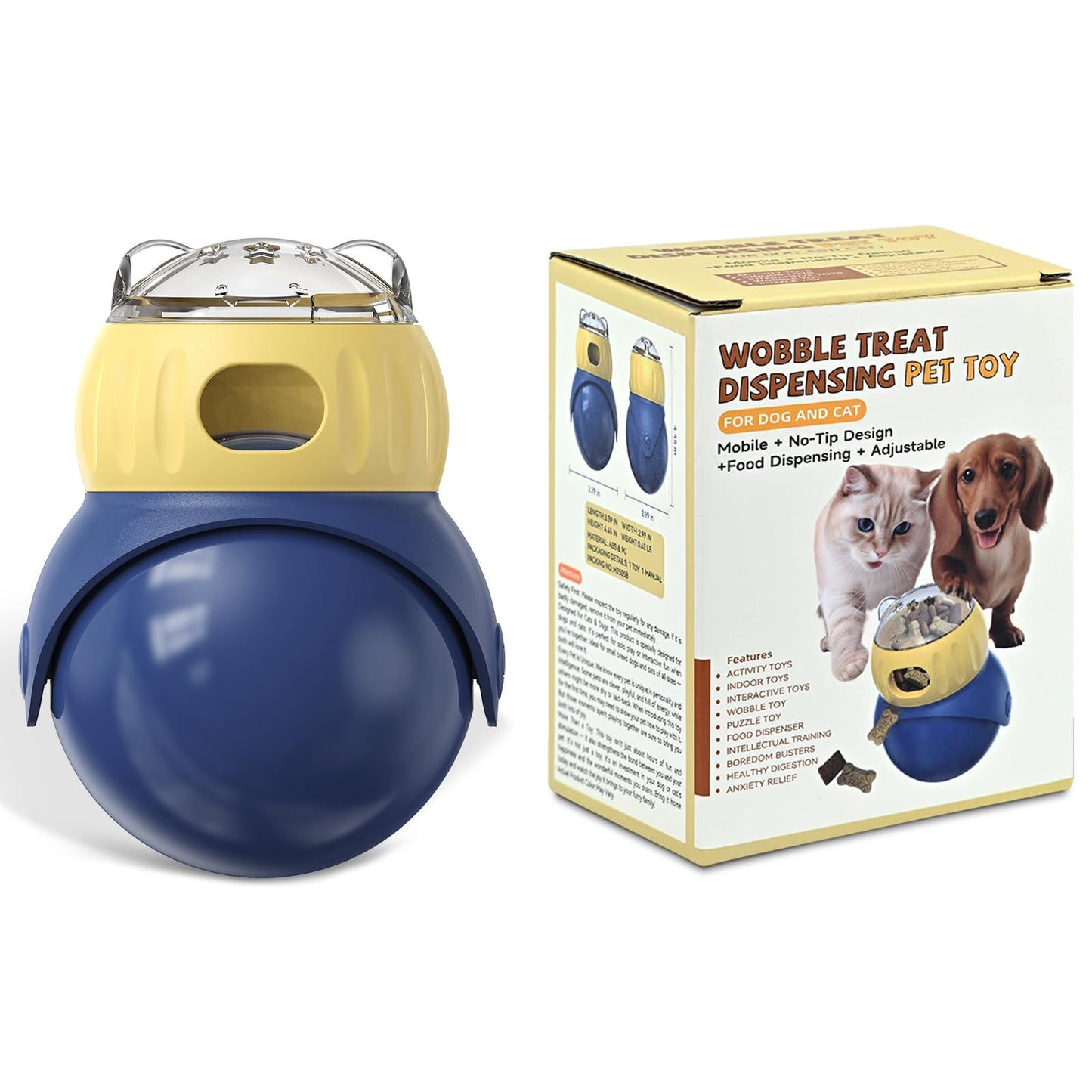 Interactive Dog Toys to Keep Them Busy, Treat Dispensing Slow Feeding Dog Enrichment Toys