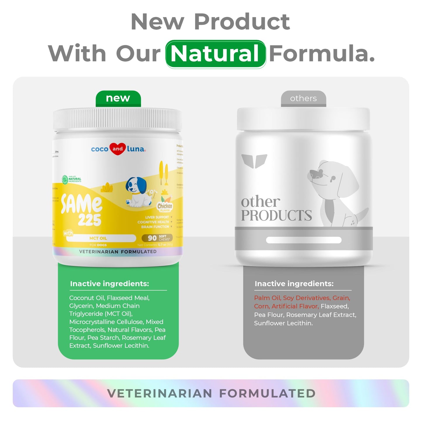 Same for Dogs - 90 Soft Chews - S-Adenosyl-L-Methionine, Liver Supplement - Brain Health, Promotes Cognitive Support, Liver Support (Same Soft Chews)