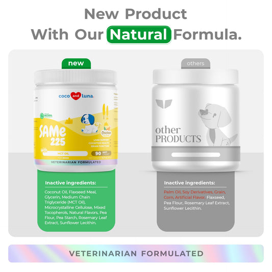 Same for Dogs - 90 Soft Chews - S-Adenosyl-L-Methionine, Liver Supplement - Brain Health, Promotes Cognitive Support, Liver Support (Same Soft Chews)