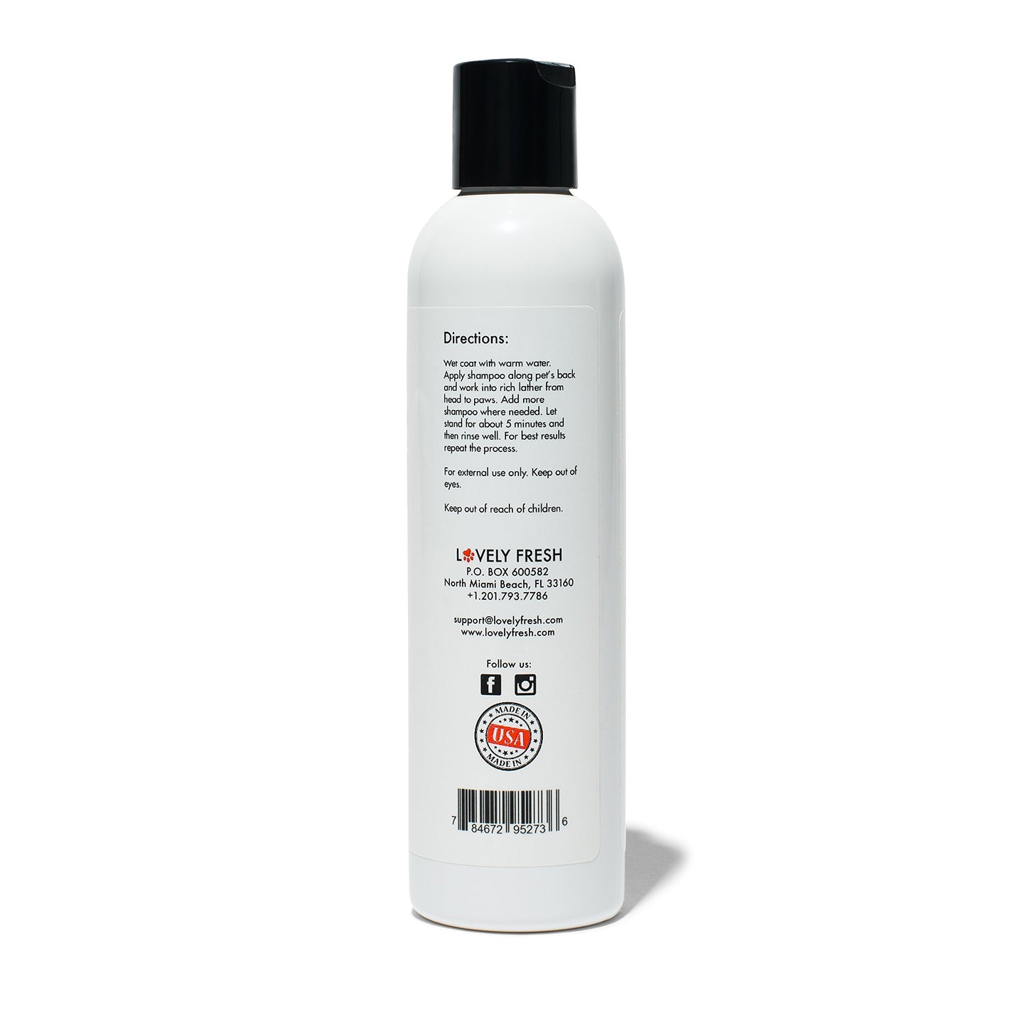 Lovely Fresh Puppy Gentle Shampoo - All Natural Grooming Product - Aloe Vera - Soothes Skin - Conditions Coat - Perfect for Pet Sensitive Youthful Skin - Premium (8 Fl. Oz)