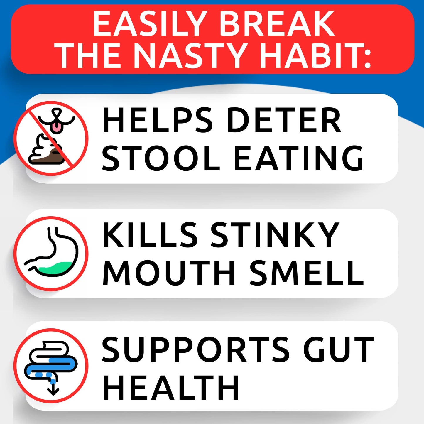 BARK&SPARK NO Poo Treats - Prevent Dog Poop Eating - Coprophagia Treatment - Stool Eating Deterrent - Probiotics & Enzymes - Digestive Health + Breath Aid - 120 Soft Chews - USA Made - Liver