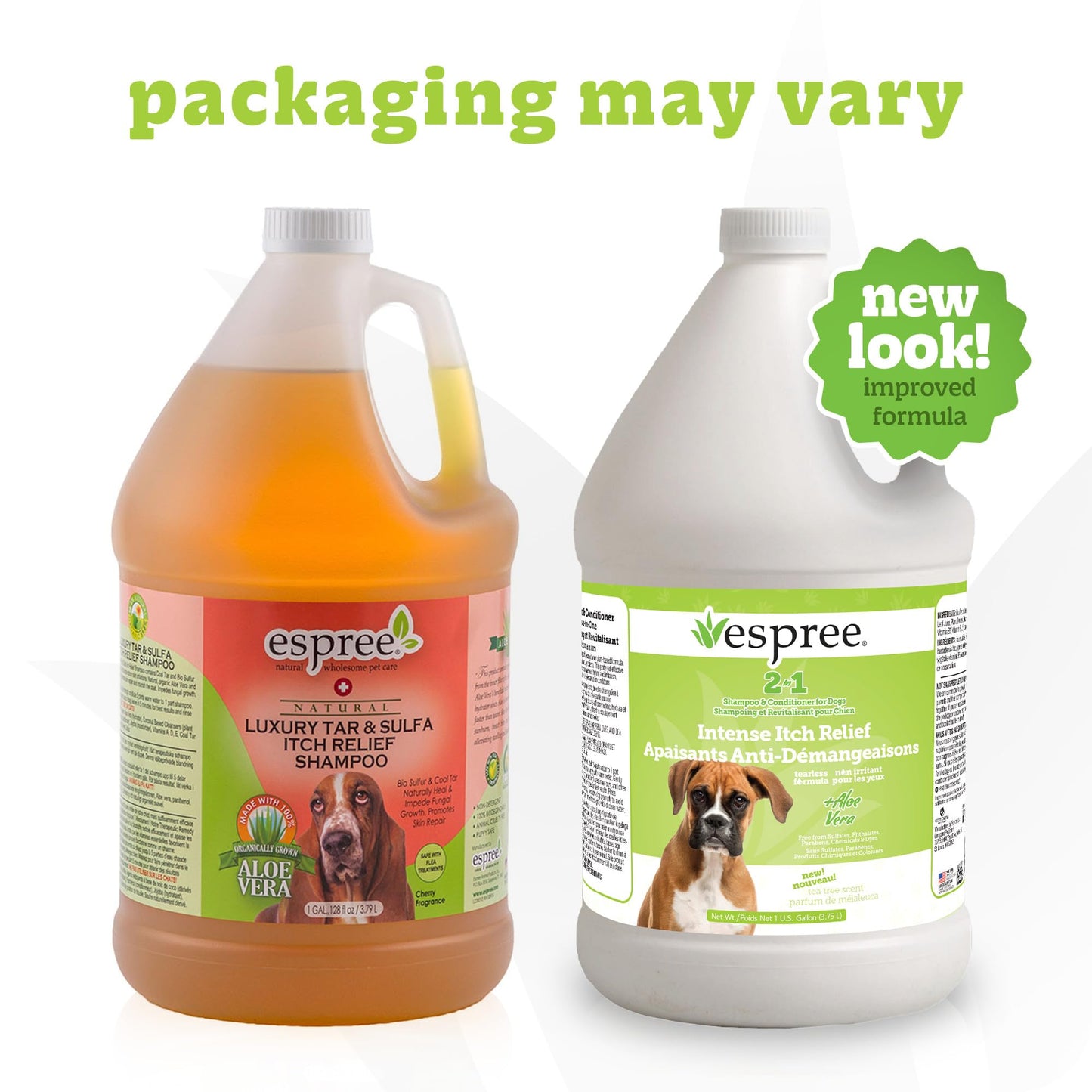 Espree Intense Itch Relief Dog Shampoo & Conditioner, Anti Itch Shampoo for Dogs, Soothes Dog Irritated & Itchy Skin, Plant-Based Moisturizing Formula for Sensitive Skin Relief, Sulfate-Free, Gallon