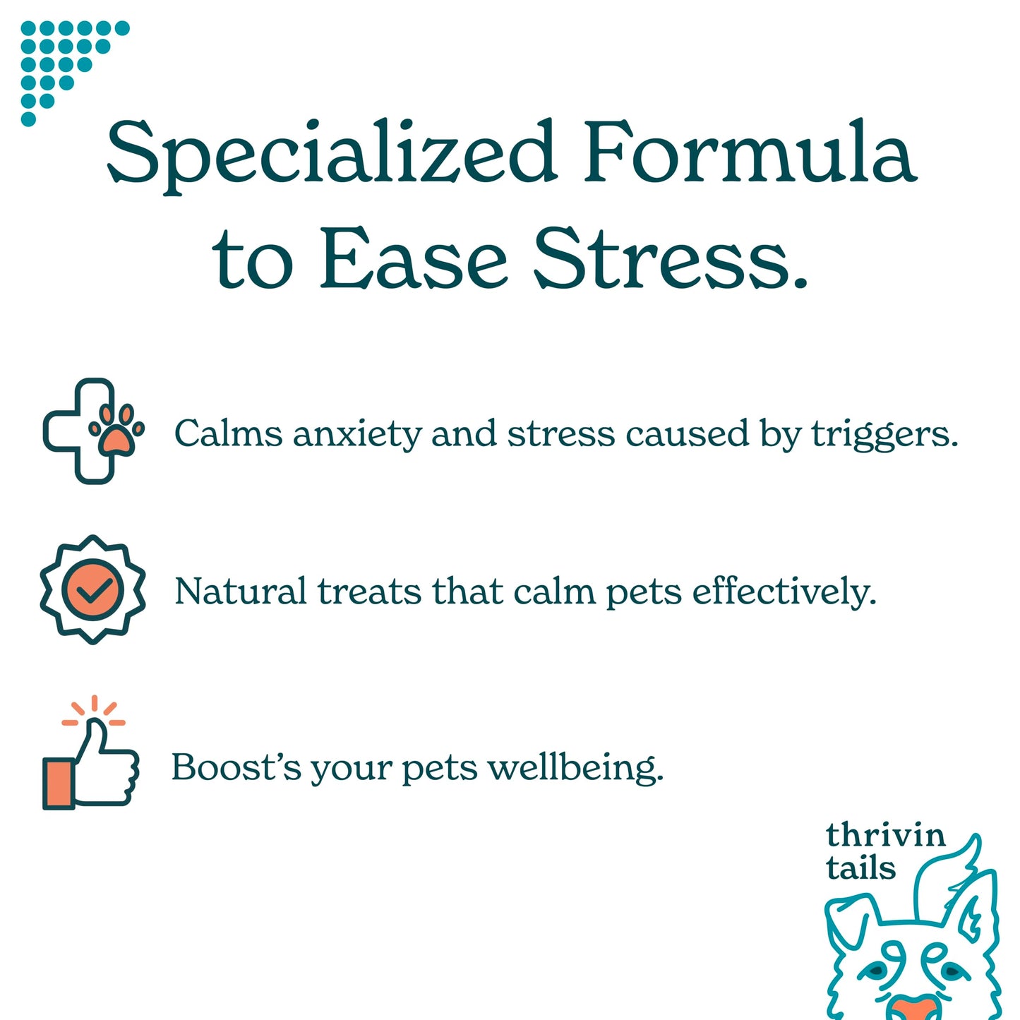 Thrivin Tails Bacon-Flavored Calming Chews for Dogs: Hemp and Melatonin Dog Anxiety Relief Treats, CBD-Infused Calming Chews and Treats for Dogs, Perfect Sleep Aid, 120 Count