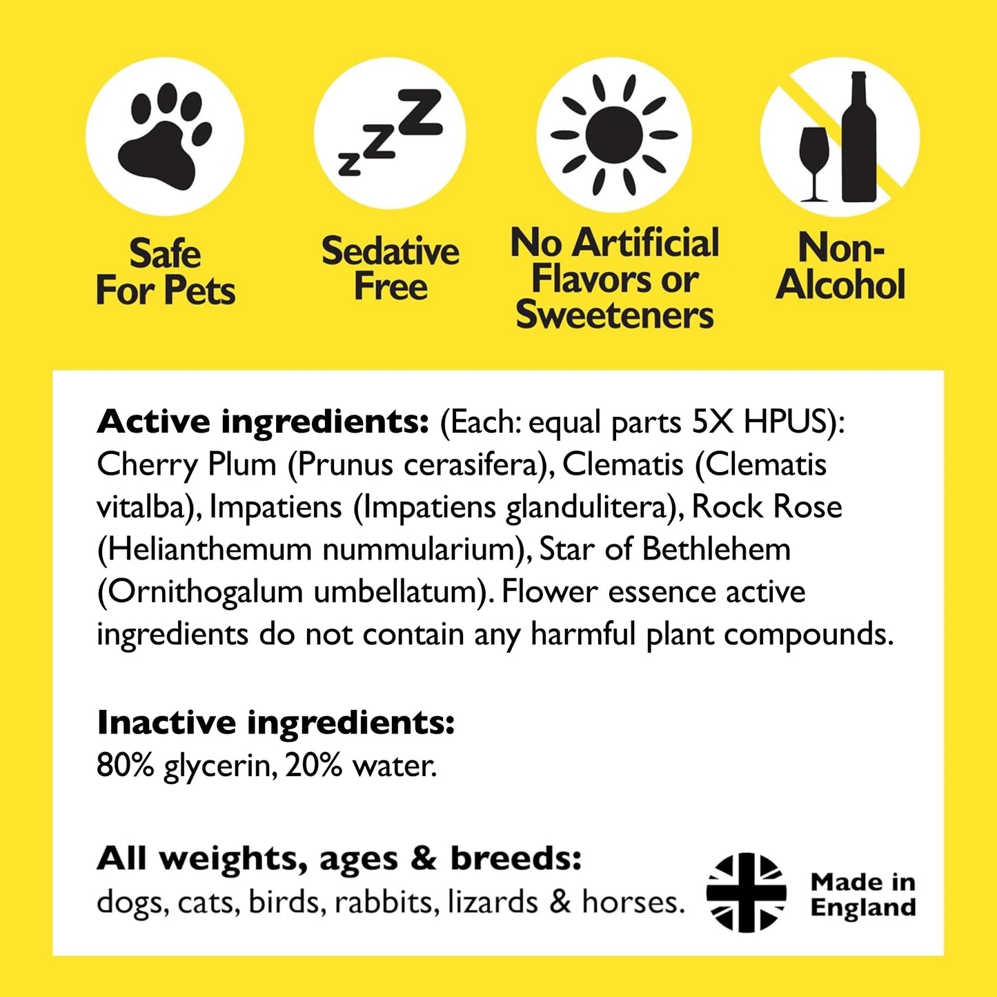 Bach RESCUE REMEDY PET Dropper 10mL, Natural Stress Relief, Calming for Dogs, Cats, & Other Pets, Homeopathic Flower Essence, Thunder, Fireworks, Travel, Separation, Sedative-Free