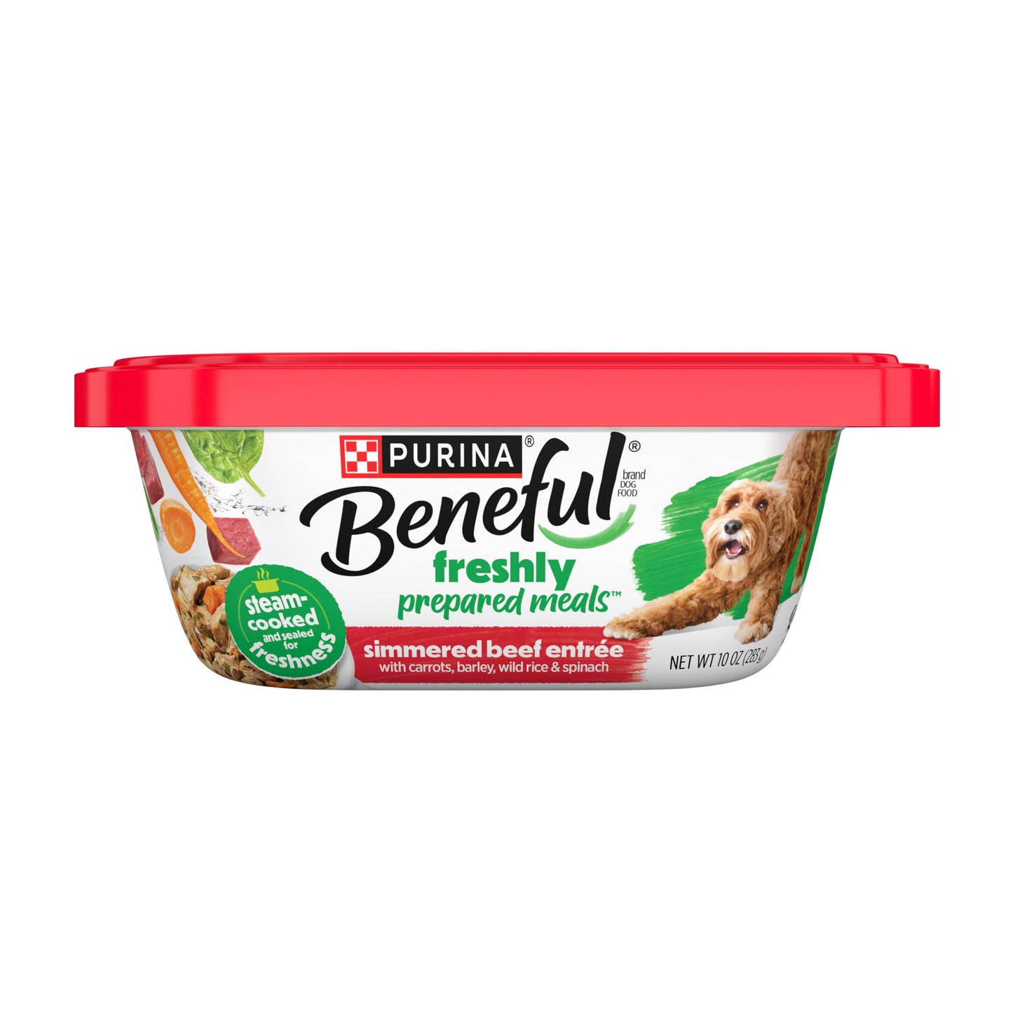 Purina Beneful Gravy Wet Dog Food, Prepared Meals Simmered Beef Entree - (8) 10 oz. Tubs