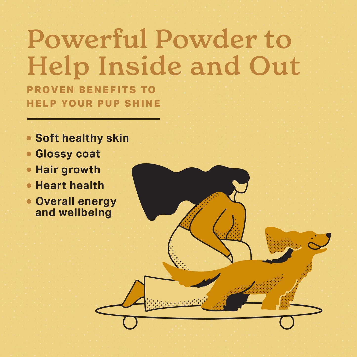 The Missing Link Original All Natural Superfood Dog Supplement- Balanced Omega 3 & 6 to support Healthy Skin & Coat – Skin & Coat Formula – 1 lb.