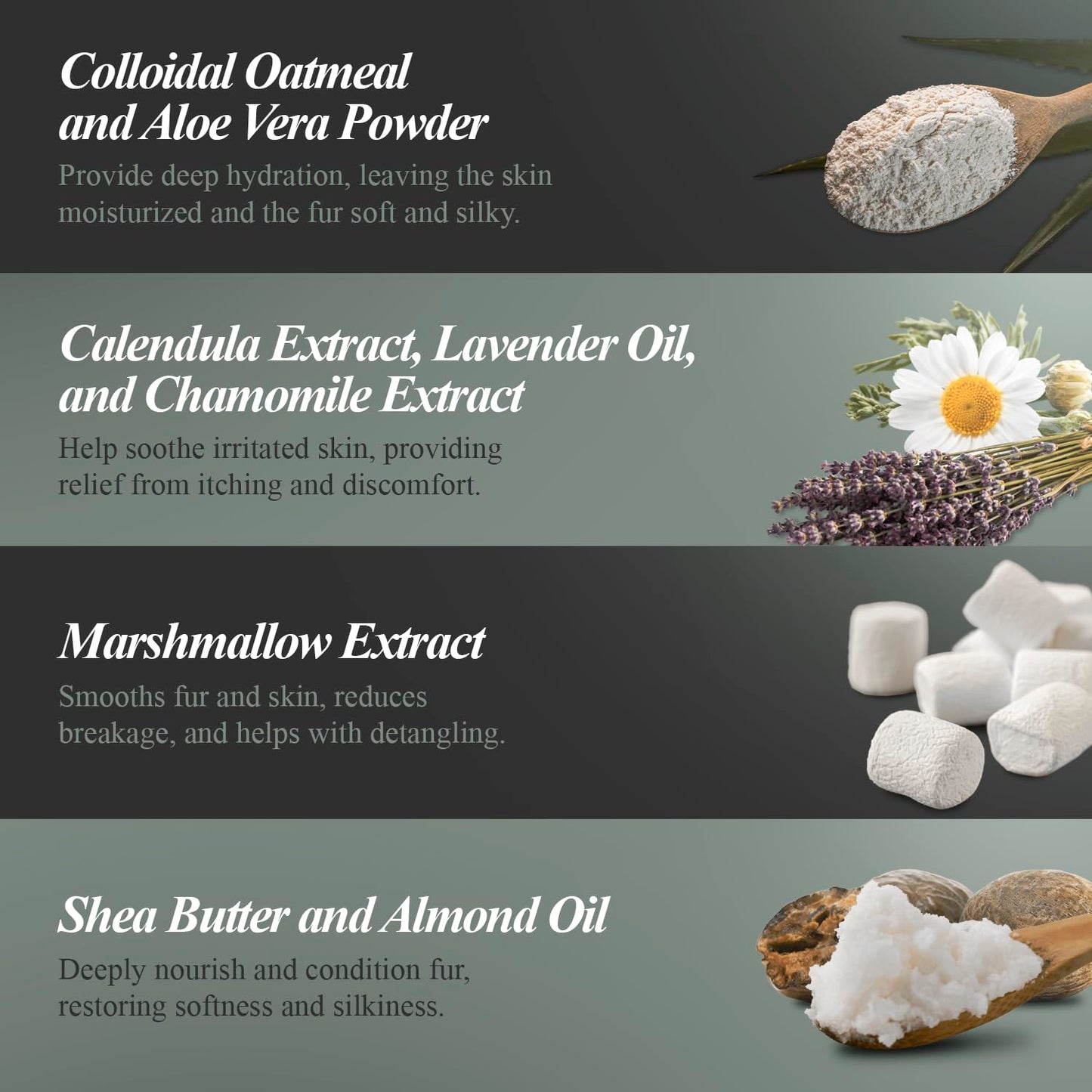 Nature - Derived Dog Shampoo: Hypoallergenic for Sensitive Skin, Natural Oatmeal & Aloe Vera, Soothing Lavender Scent, Tear-Free, Anti-Itch Formula for Dry, Itchy Skin, Safe for Puppies & All Breeds