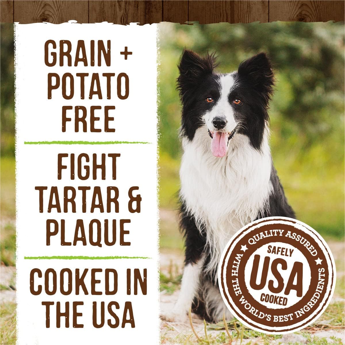 Merrick Fresh Kisses Natural Dental Chews Infused With Coconut And Botanical Oils For Medium Dogs 25-50 Lbs - 22 ct. Box