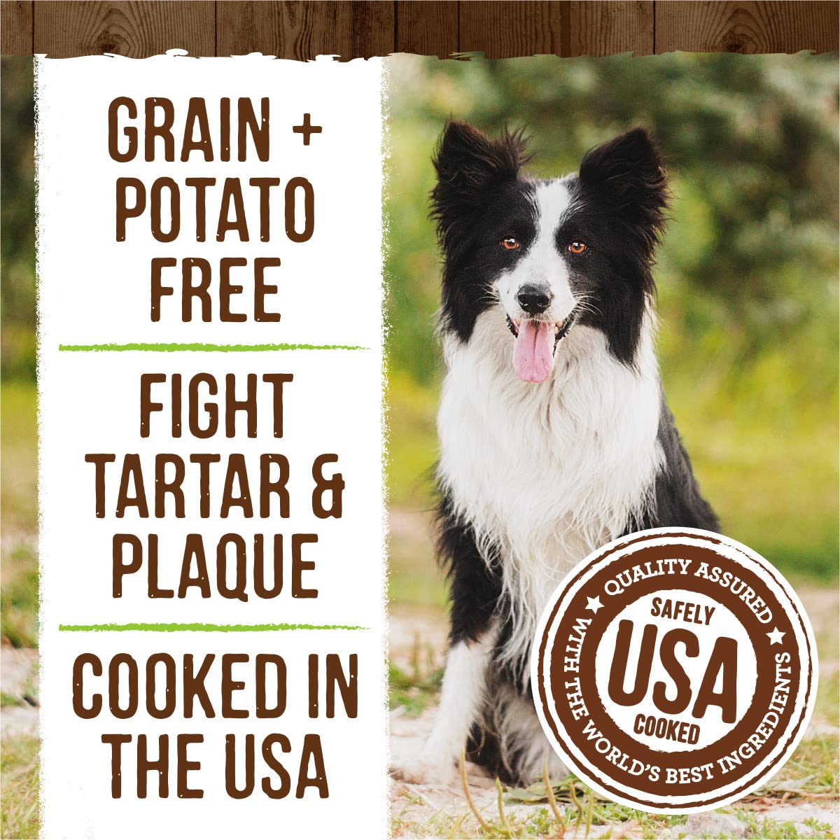 Merrick Fresh Kisses Natural Dental Chews Infused With Coconut And Botanical Oils For Medium Dogs 25-50 Lbs - 22 ct. Box