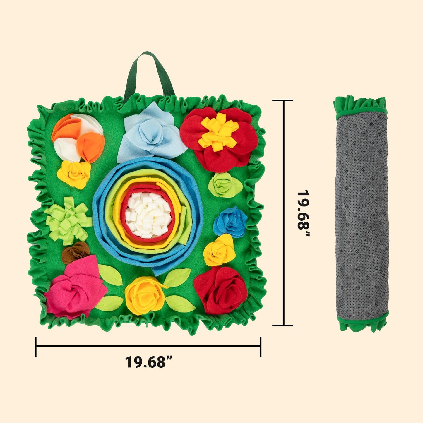 TWOPER Snuffle Mat for Dogs - Interactive Dog Toys to Keep Them Busy | Dog Puzzles Slow Feeder Bowl for Puppy Treat Lick Mat