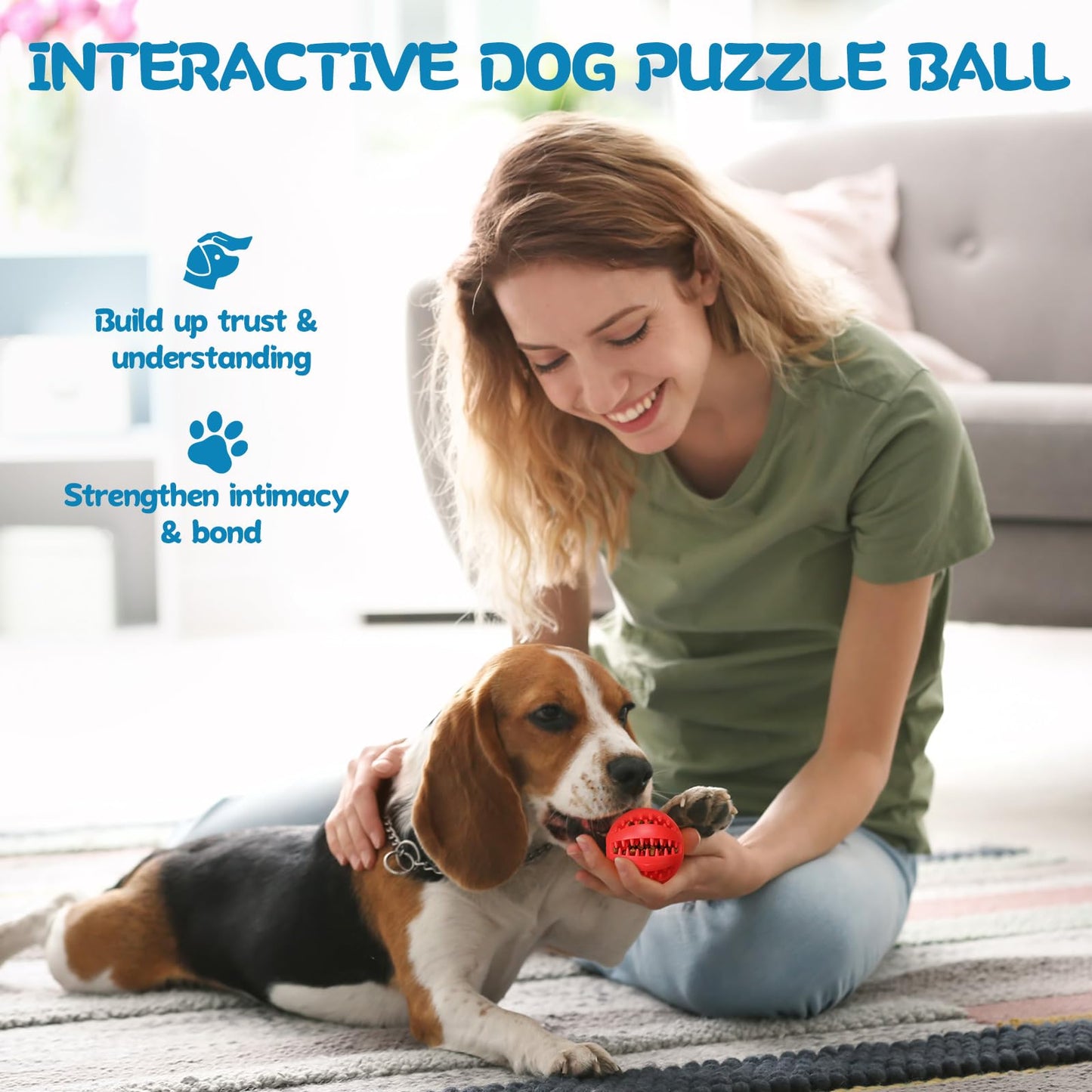 Suilung 12 Pcs Dog Treat Toy Balls Bulk Interactive Dog Puzzle Toys Dispensing Puppy Balls for Teething Chew Enrichment for Boredom and Brain Stimulating Game to Keep Them Busy(Medium)