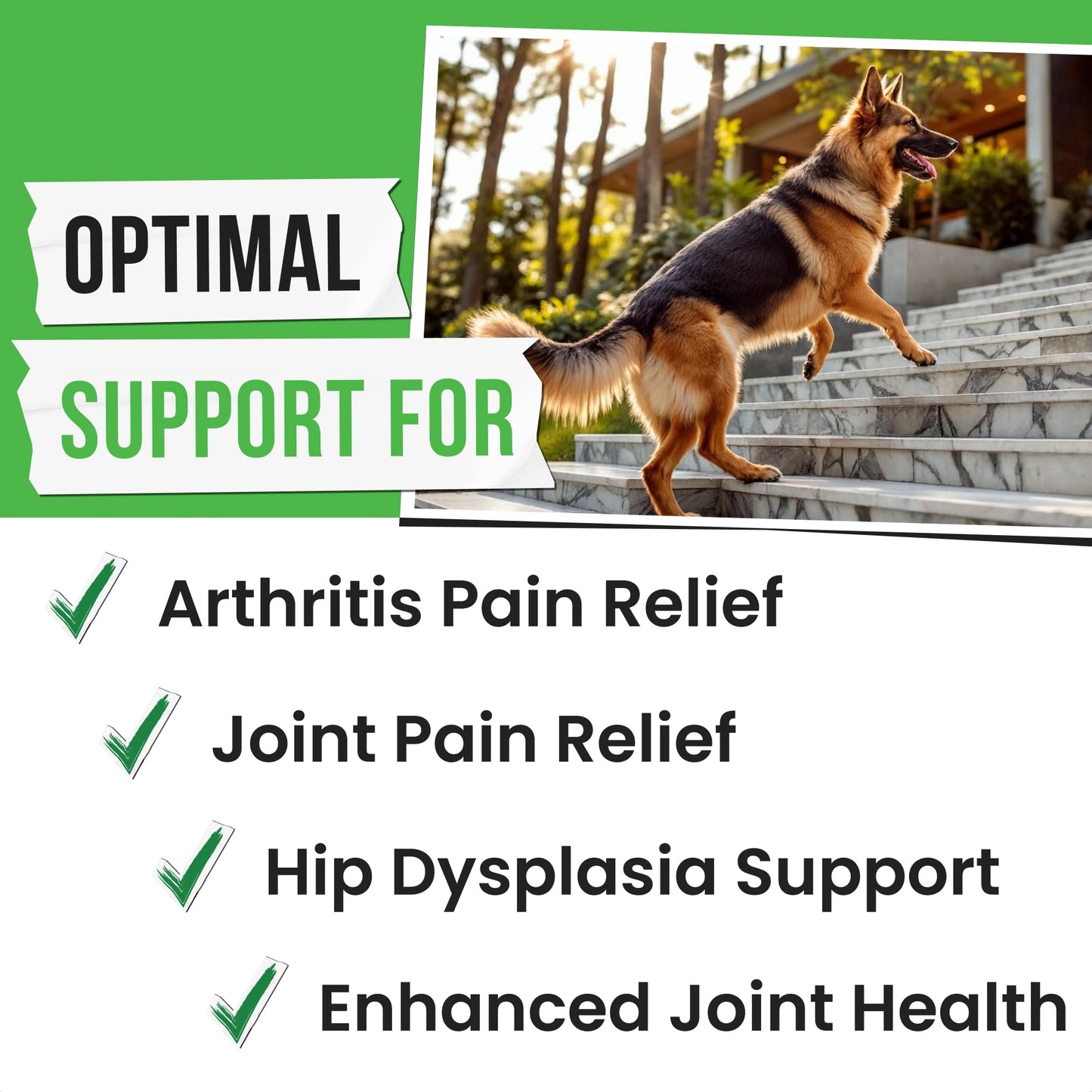Glucosamine for Dogs - Joints Health Treats w/Omega Fish Oil - Natural Joint Pain Relief - Canine Hip and Joint Supplement w/Chondroitin + MSM + Turmeric + Calcium - 120 Beef Chews