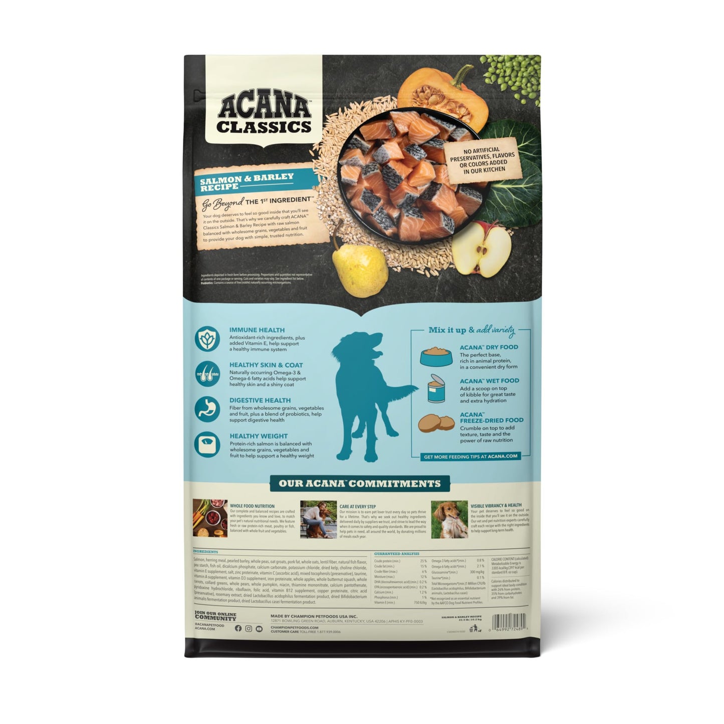 ACANA Classics Dry Dog Food Salmon and Barley Recipe 22.5lb Bag
