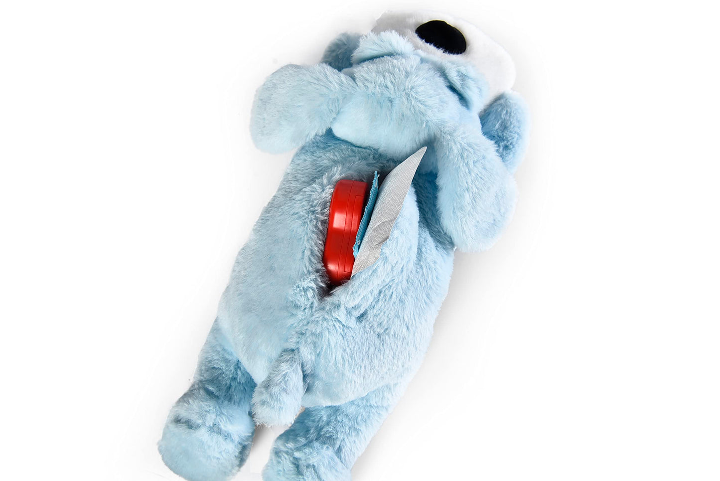 PetMedics 5-in-1 Calming Behavioral Stuffed Dog Toy: Heartbeat, Soothing Sounds, Heating Pads, Lavender Scent - Anxiety Relief, Crate Training - Ideal for Moderate & Soft Chewing Dogs & Puppies