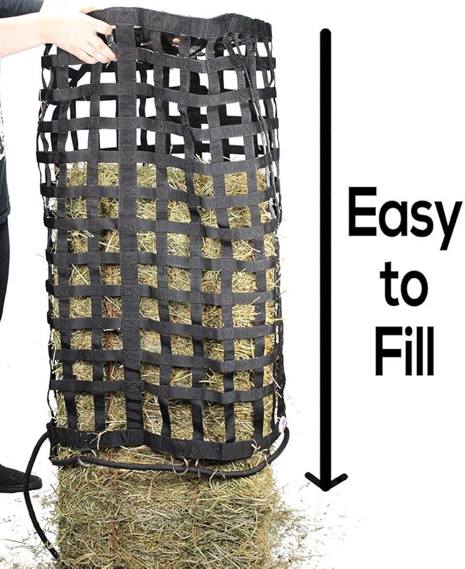 Derby Originals XL Go Around Slow Feeder Horse Hay Bag with Super Tough Bottom and 1 Year Warranty, Royal Blue, 71-7132RBL