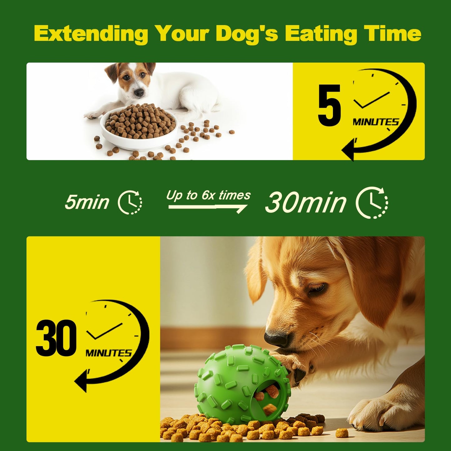 ZHIERDE Dog Puzzle Toy 2 Pack – Cognitive Dog Treat Toy,Interactive Dog Toys for Treat Dispensing, Slow Feeder for Mental Stimulation & Anxiety Relief, Puppy Training Toy, Natural Rubber