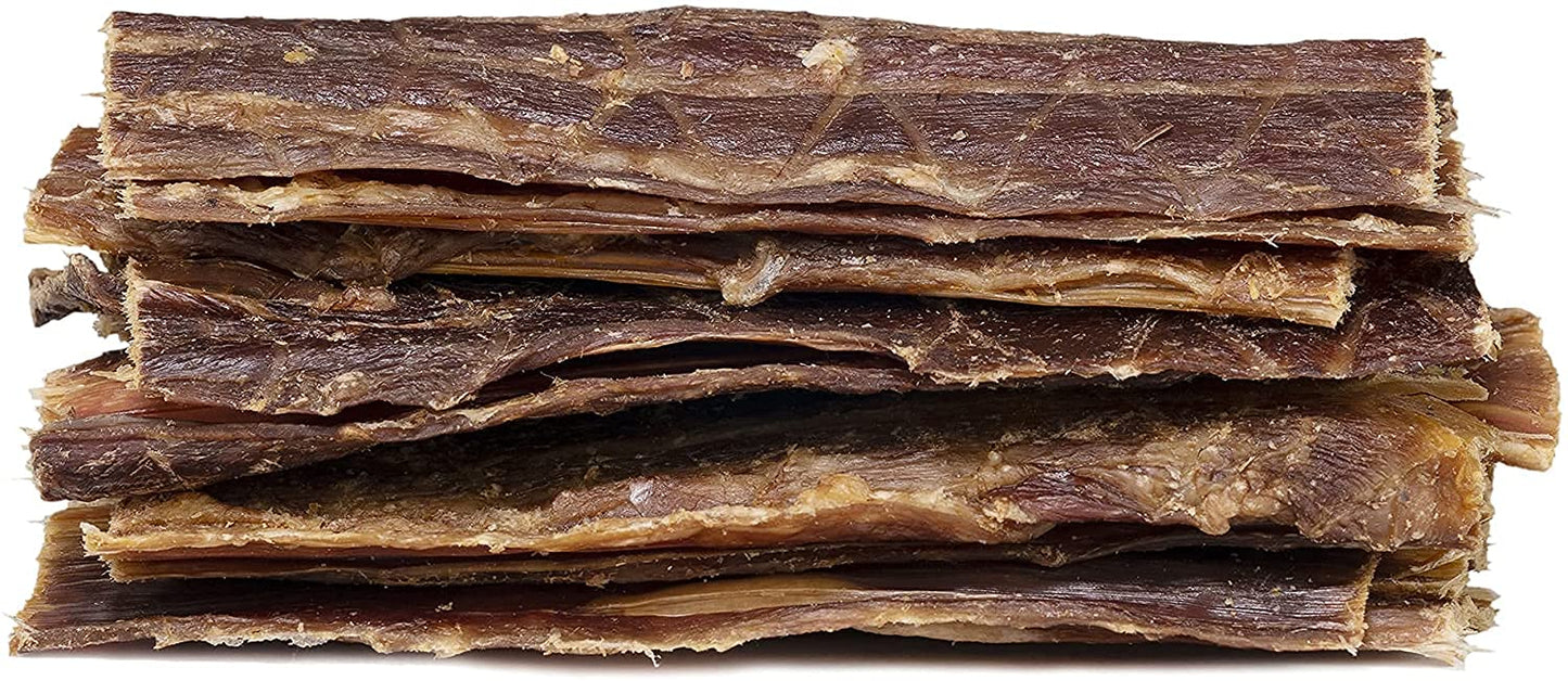 Beef Jerky For Dogs, All Natural Single Ingredient Beef Esophagus Chews, Healthy Beef Flat Gullet Strips, Naturally Occurring Glucosamine & Chondroitin Helps Joint Function, Great For Any Dog Size