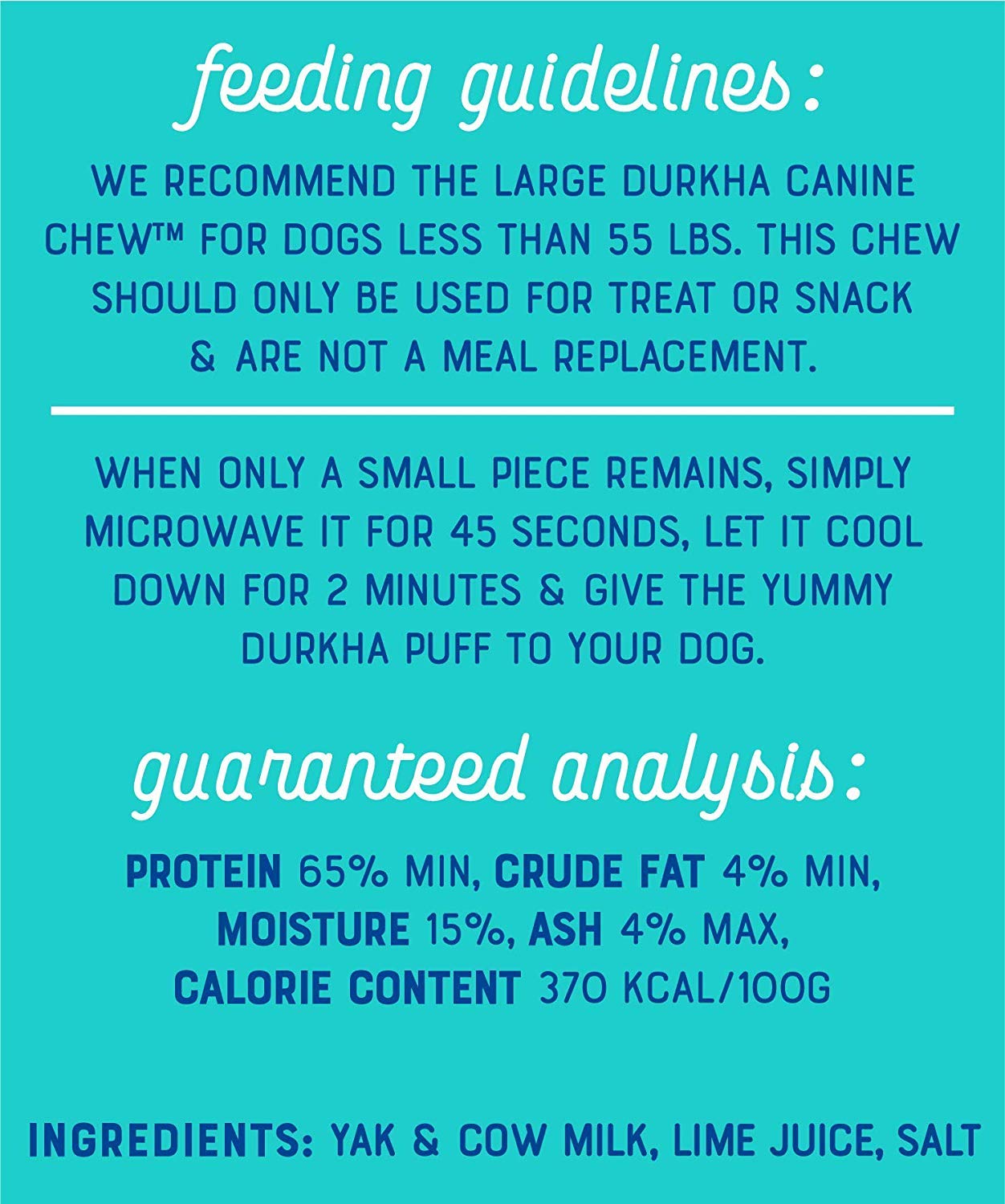 Durkha Dog Chew For Small Dogs, All Natural Made from Himalayan Yak and Cow Milk -