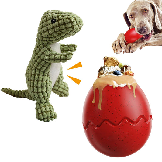 Hihope Dog Toys for Aggressive Chewers Large Dogs 2Pack,Puppy Chew Toys,Natural Rubber Indestructible Dog Toys,Treat Dispensing Dog Toy - Stuffable Dog Toy for Chewing & Playing
