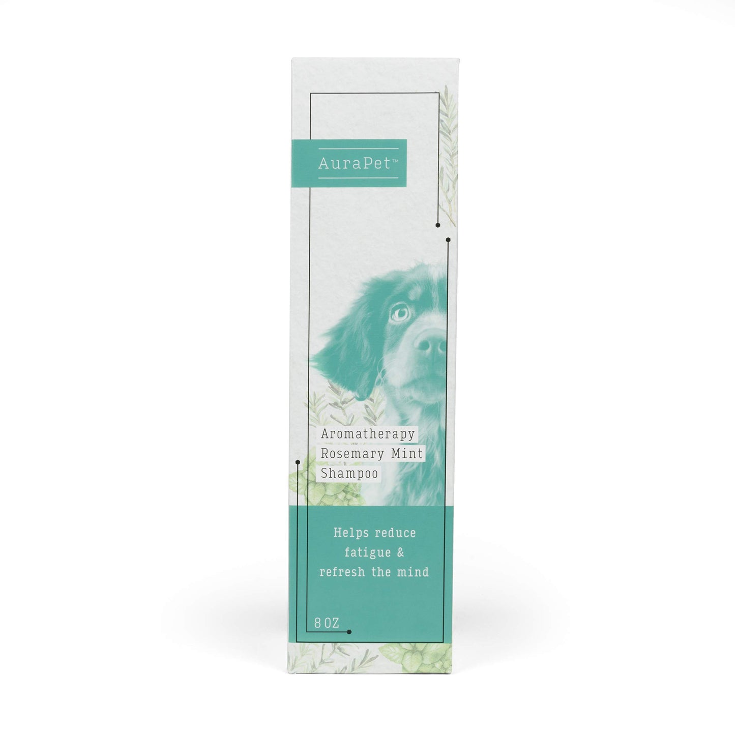 AuraPet Aromatherapy Rosemary Mint Shampoo for Dogs | 8 Oz Pet Shampoo for All Dogs, Great Calming Shampoo for Dogs with Dry, Itchy Skin | Dog Wash, 8 Ounces