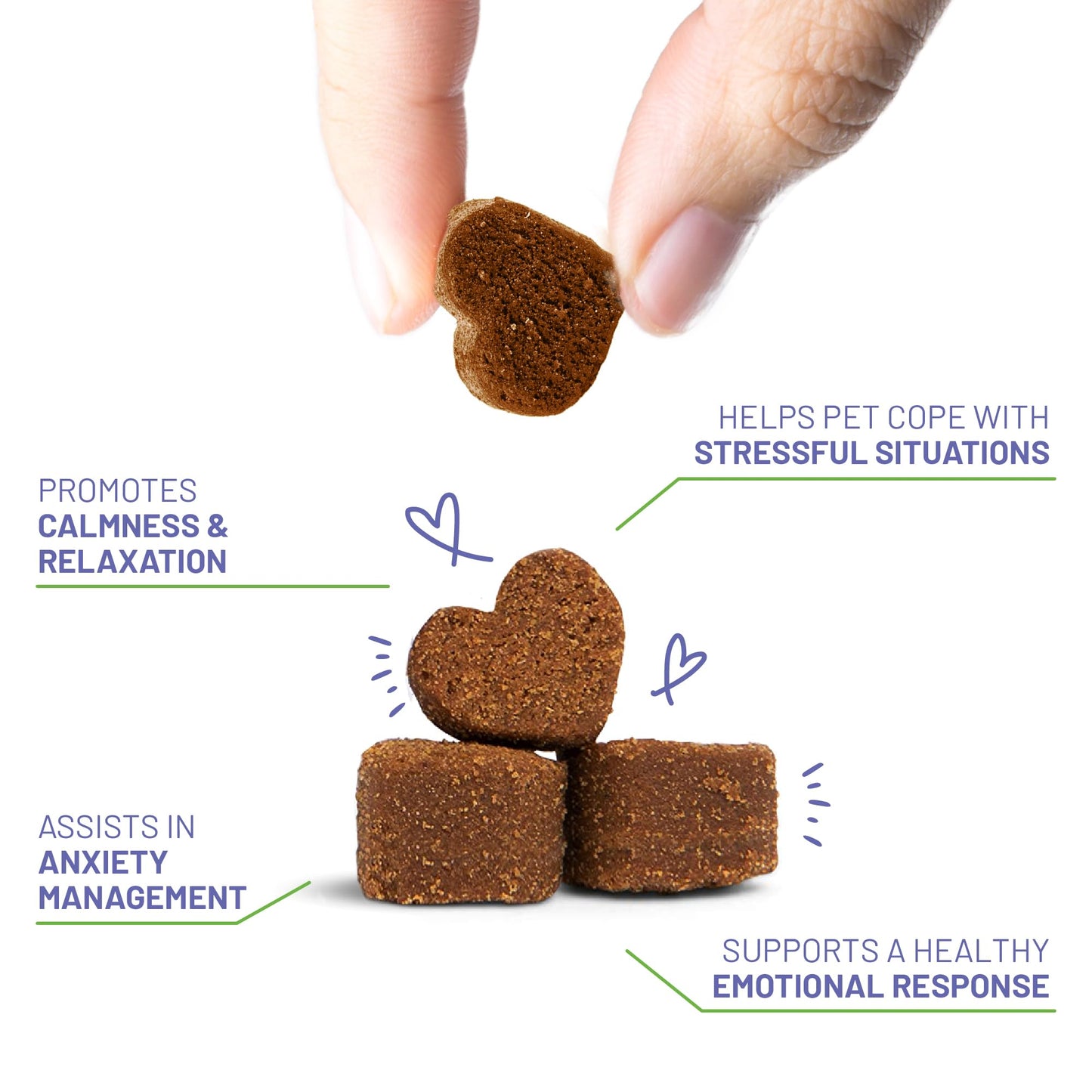 Dog Calming Chews - Anxiety Relief Treats - Calming Chews for Dogs with Natural Souroubea - Calming Treats for Dogs Help Manage Stress and Promote Relaxation, Anxiety Relief for Dogs, Made in the USA
