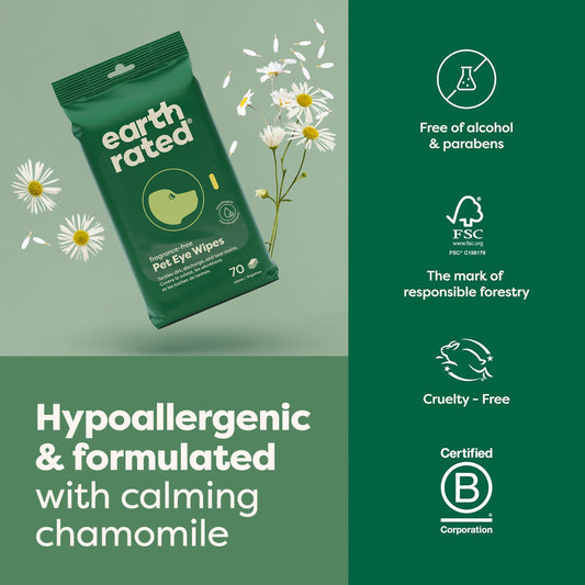 Earth Rated Curly Coat Essentials - Dog Shampoo, Grooming Wipes, Refresh Mist & Eye Wipes