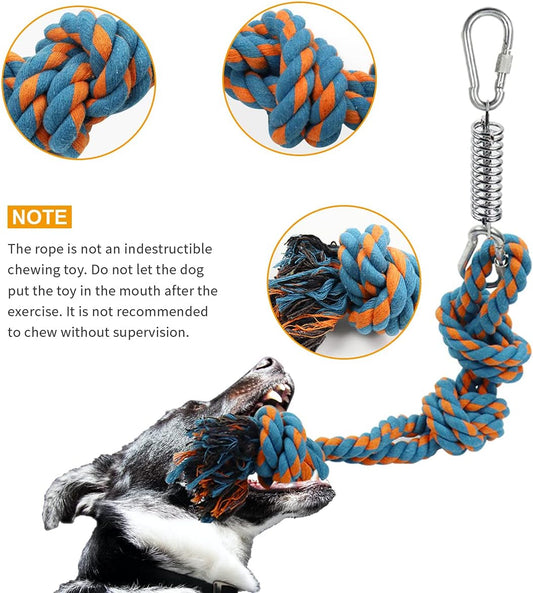 Storystore Dog Tug Toy Dog Training Bite Pillow Jute Bite Toy - Best for Tug of War, Puppy Training Interactive Play - Interactive Toys for Small and Medium Dogs (Orange)