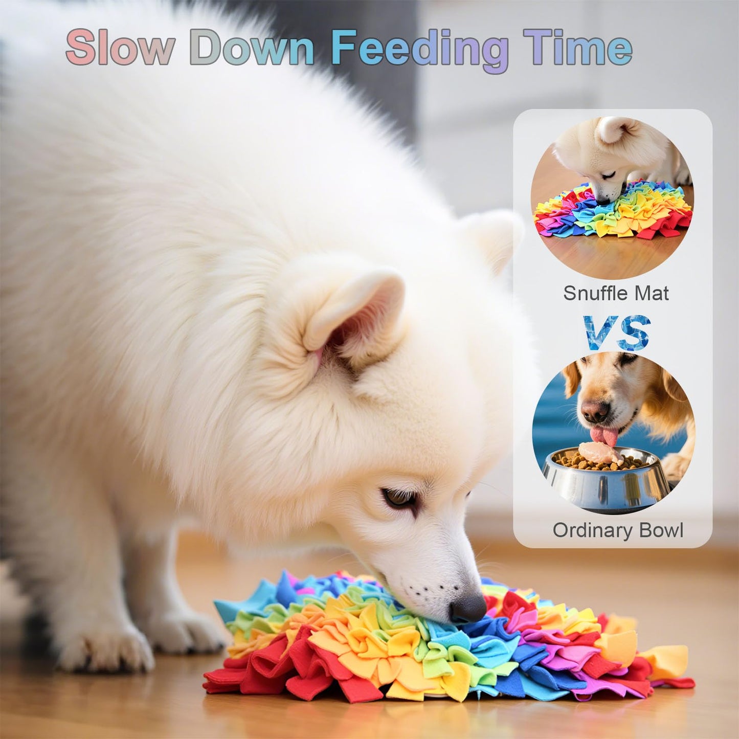 Snuffle Mat for Dogs - Dog Feeding Mat, Nosework Training Mats for Foraging Instinct, Enrichment Toys for Small/Medium/Large Dogs