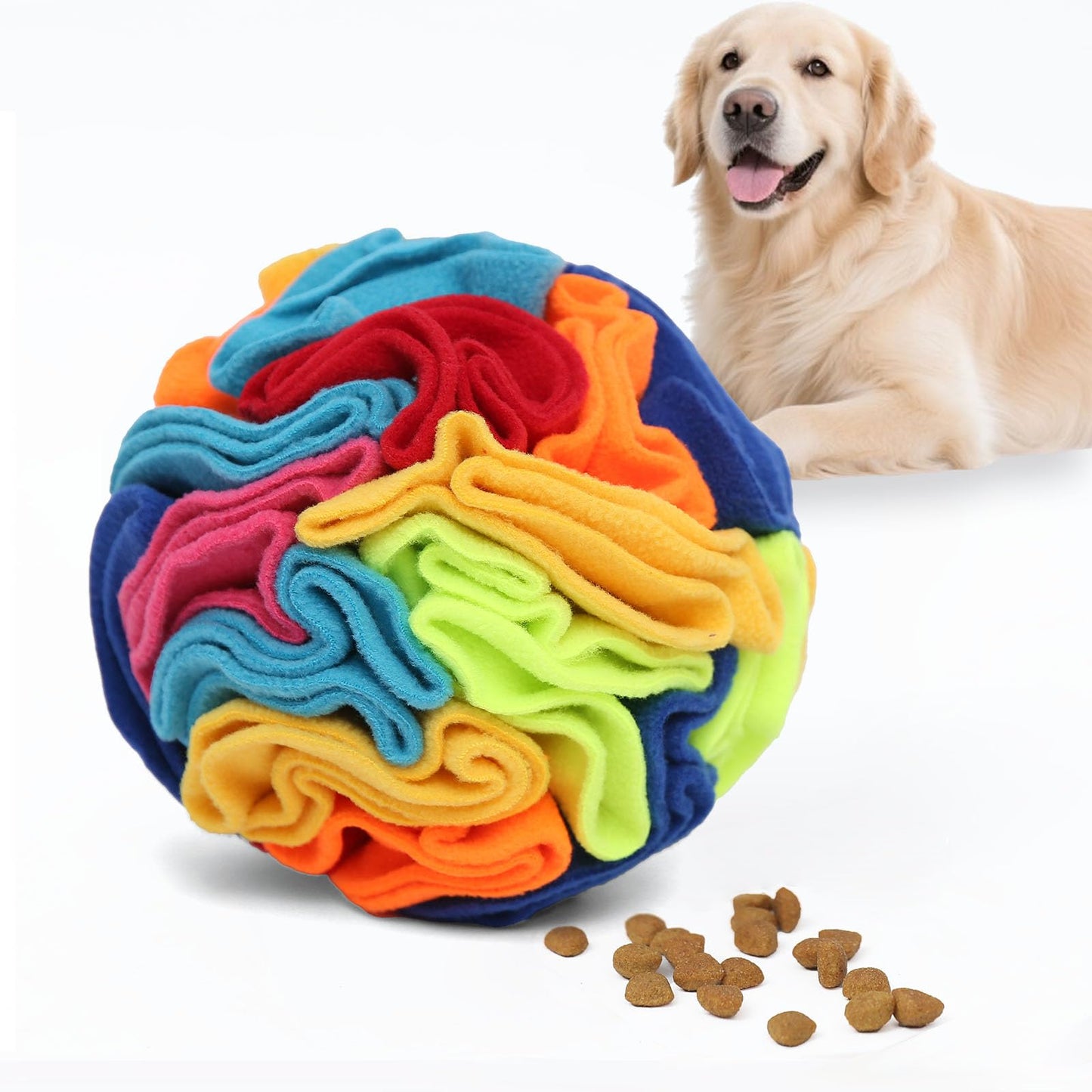 Ablechien Snuffle Ball - Snuffle Ball for Dogs Large Breed, Interactive Dog Toys to Keep Them Busy, Dog Puzzles for Large Dogs with Storage Bag Machine Washable