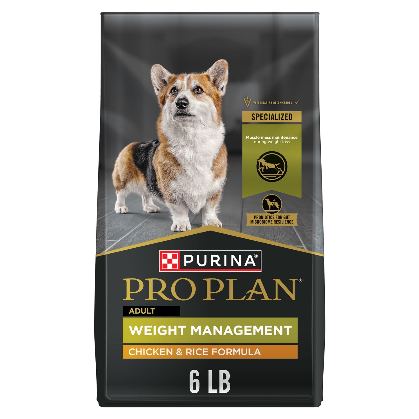 Purina Pro Plan Weight Management Dry Dog Food Chicken and Rice Formula - 6 lb. Bag