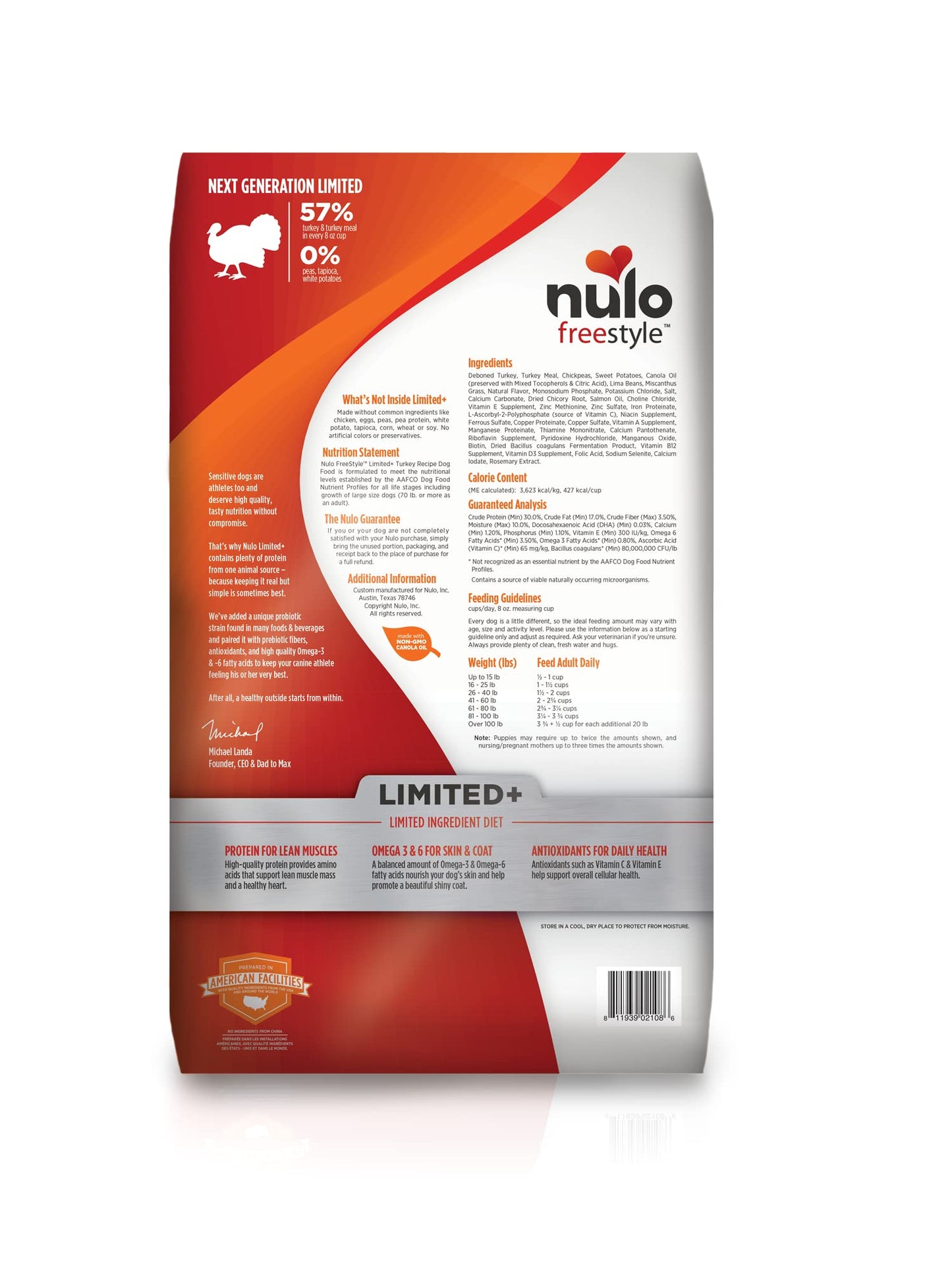 Nulo Freestyle All Breed Dog Food, Premium Allergy Friendly Adult & Puppy Grain-Free Dry Kibble Dog Food, Single Animal Protein with BC30 Probiotic for Healthy Digestive Support 5.5 Pound (Pack of 1)