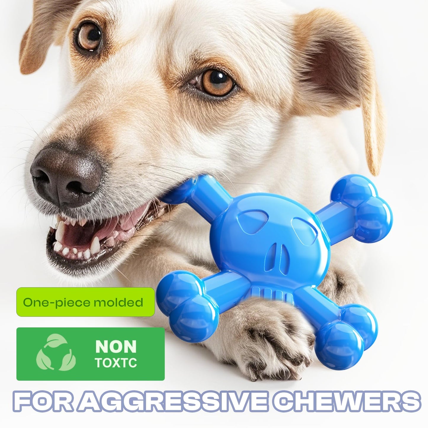 BLESQU Dog Chew Toys for Aggressive Chewers