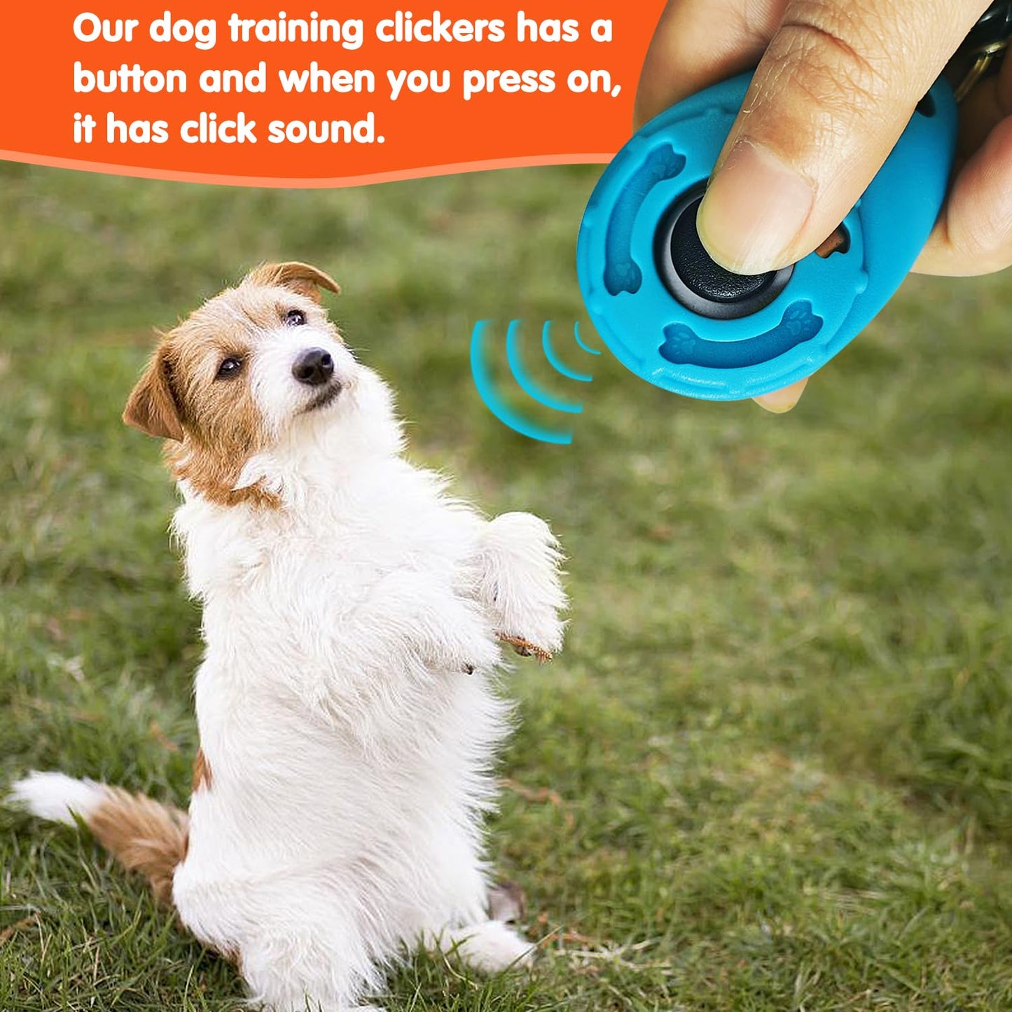Training Kit - 1 Target Stick, 1 Training Clicker, 1 Whistle - Dog Training Equipment Tools, Cat Toilet Trainer Kit, Agility Training Lure Course For Dogs, Kitten Puppy Behavior Aids Trick (A Type)