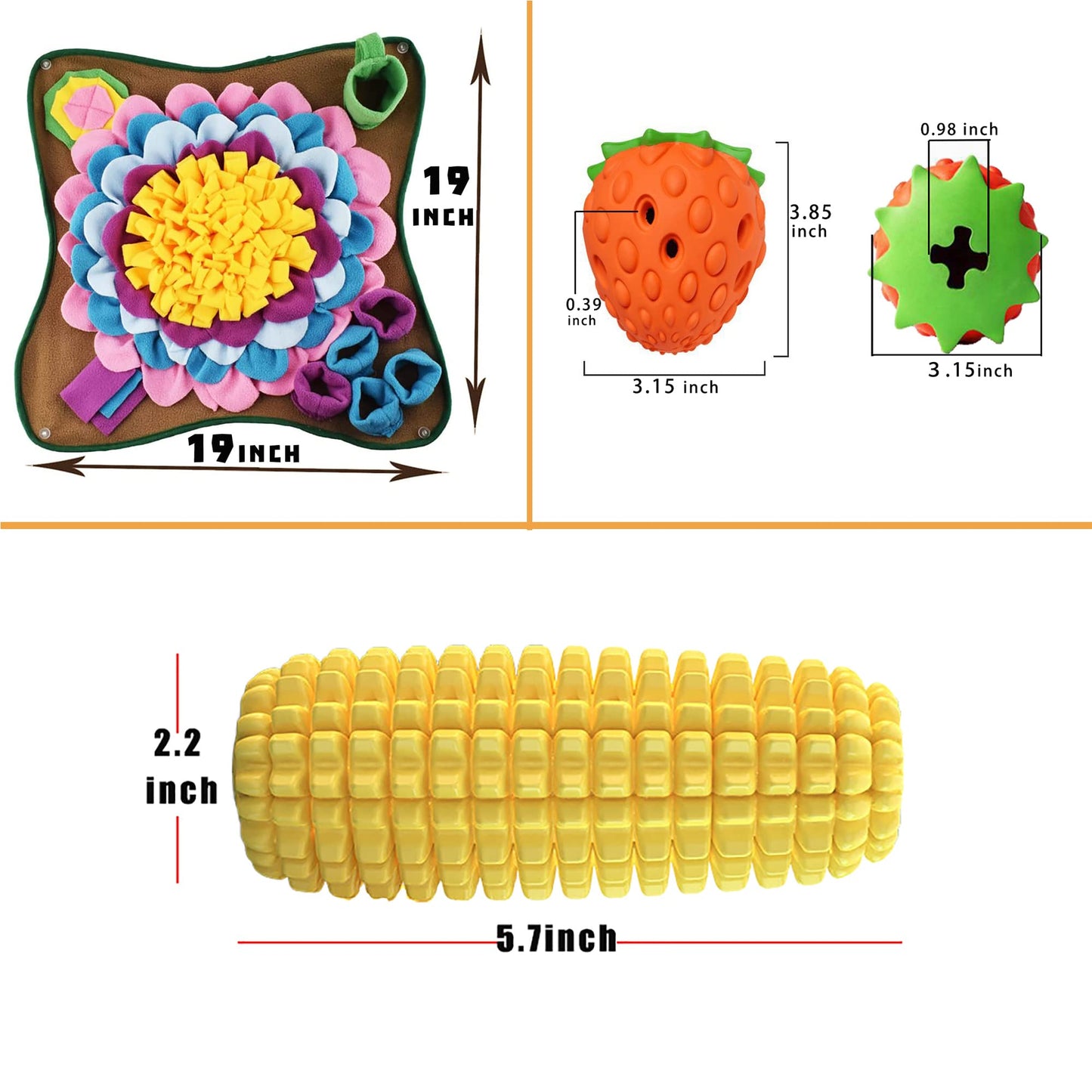 Snuffle Mat for Large Dogs and Cats Heavy Duty Dog Enrichment Toys Interactive Feeder Puzzle Mat Mental Stimulation Non Slip Sniffing Mat Small Medium Large Breed Dogs Anxiety Relief