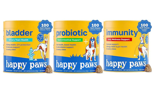 The Bladder Buddy Pack – Urinary Tract, Digestive & Immune Support for Dogs – with Cranberry, Mushrooms, Probiotics, & Pumpkin – Vegan Soft Chews, Non GMO, Natural Formula