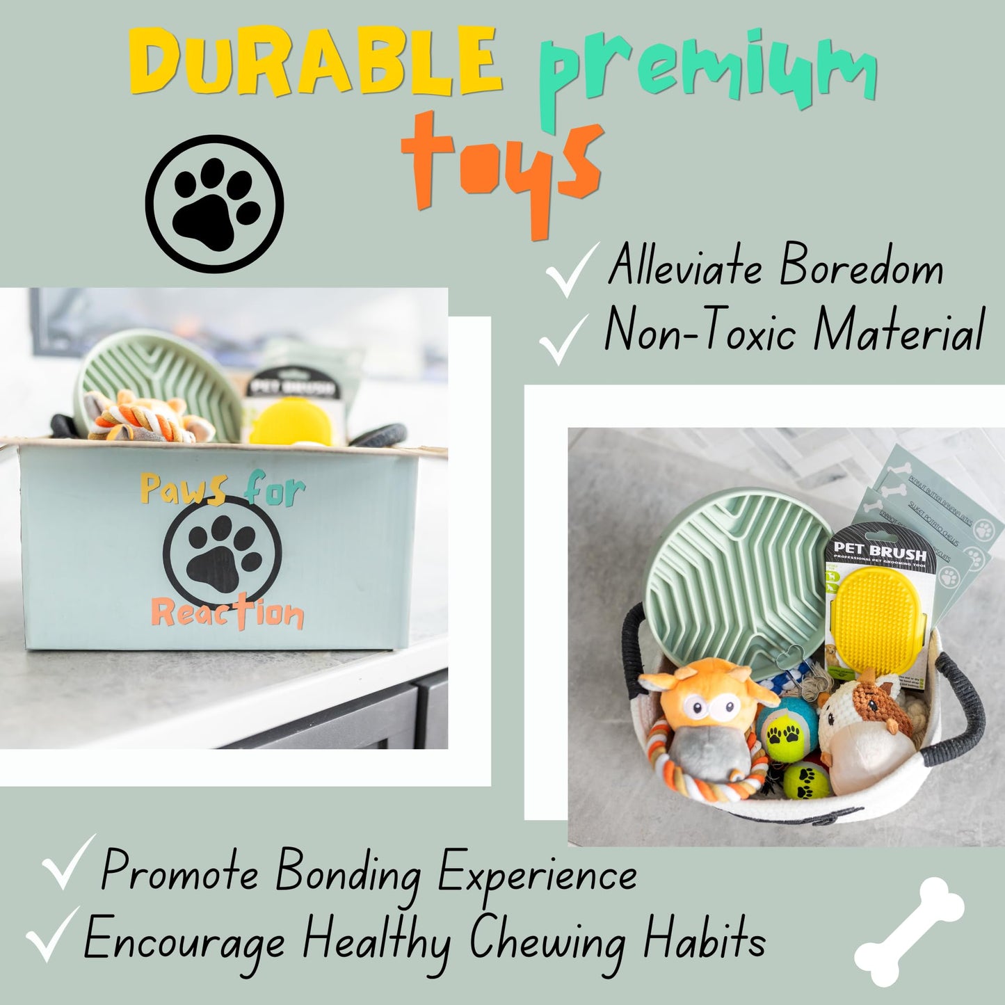 New Puppy Gift Basket - Premium Puppy Starter Kit and Dog Gift Basket with Dog Toys - Perfect Doggie Birthday Gifts and Puppy Necessities with Pet Toy Basket.