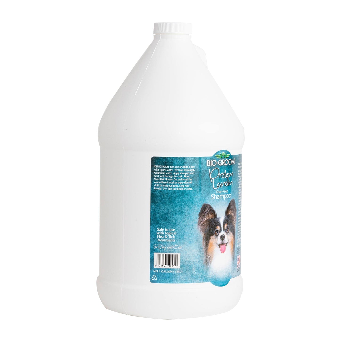 Bio-Groom Protein Lanolin Dog Shampoo - Tear-Free Pet Shampoo, Dog Bathing Supplies, Puppy Wash, Cat & Dog Grooming Supplies, Cruelty-Free, Made in USA, Tearless Dog Products - 1 Gallon