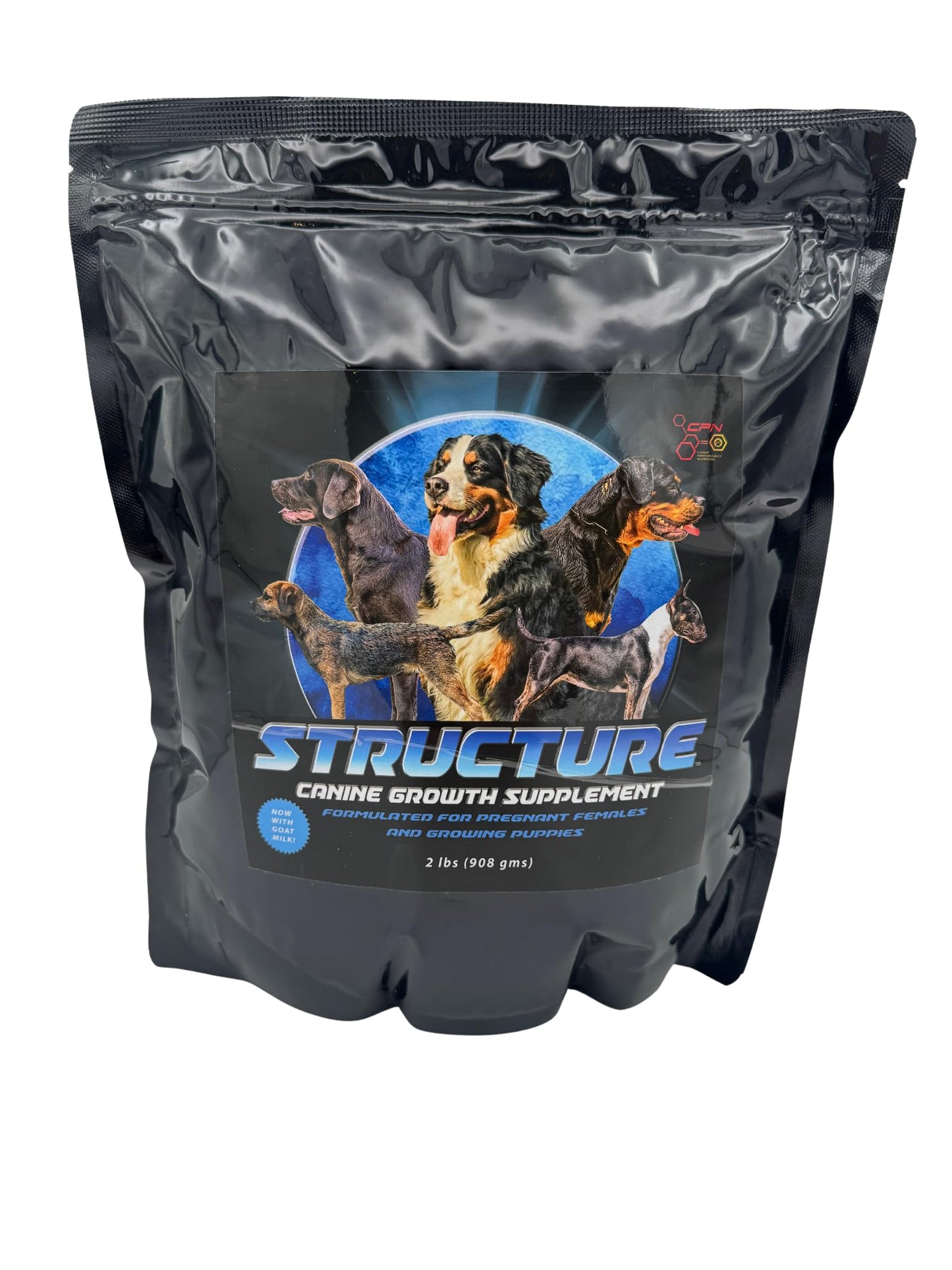Structure by CPN – Puppy Growth Supplement with Egg & Milk Protein – Supports Muscle, Bone, Immune Health – Includes Probiotics, Enzymes & Omegas – for Puppies & Nursing Dogs – 4 lbs