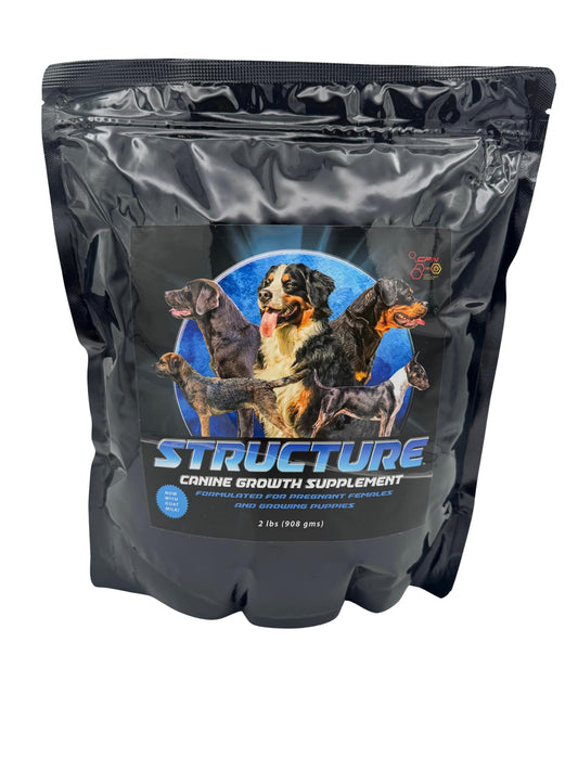 Structure by CPN – Puppy Growth Supplement with Egg & Milk Protein – Supports Muscle, Bone, Immune Health – Includes Probiotics, Enzymes & Omegas – for Puppies & Nursing Dogs – 4 lbs