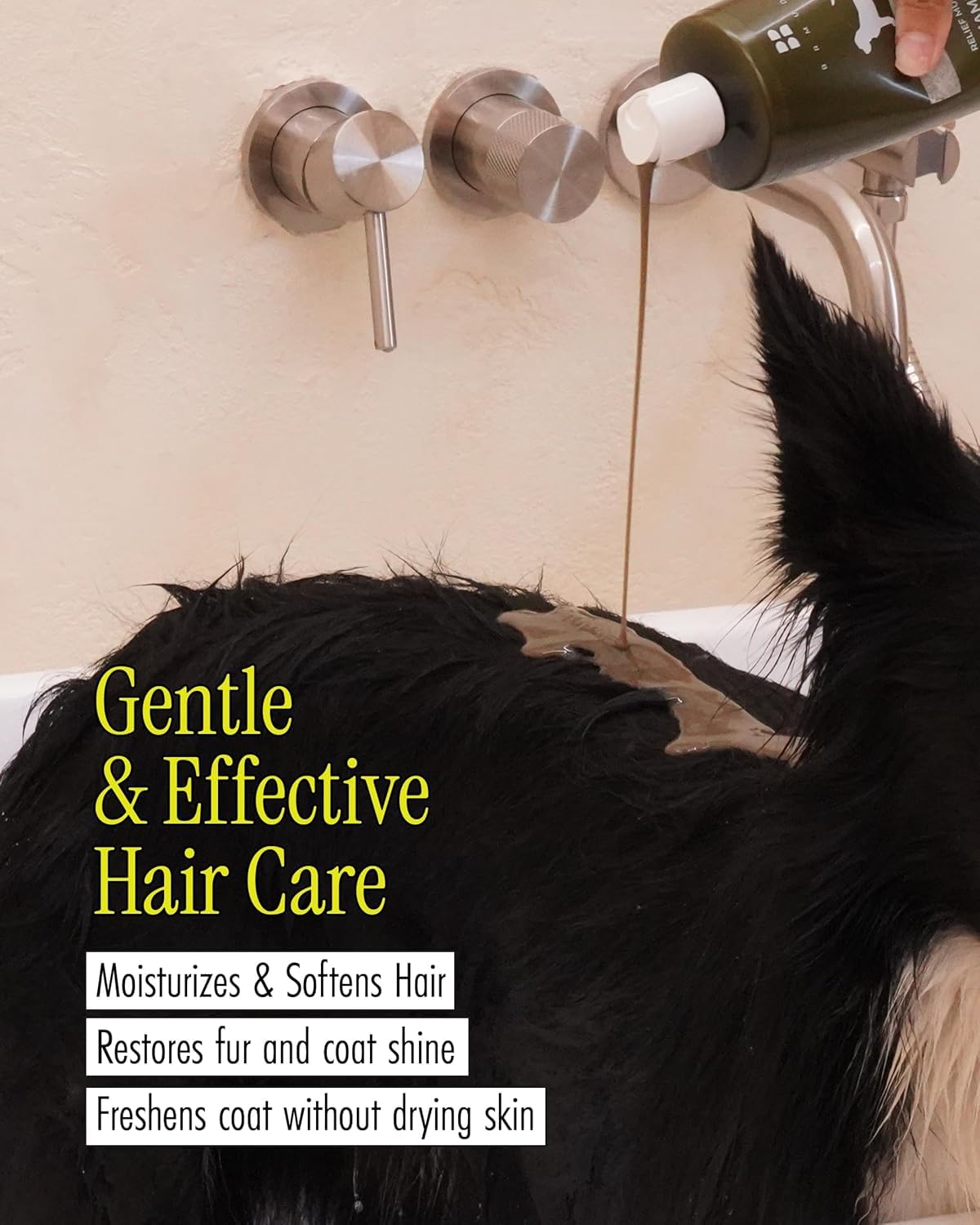 BRMUD Relief Mud Shampoo for Dogs | Soothing, Hypoallergenic, Tearless Deodorizing Dog Shampoo w/Nourishing Extracts | for Dogs & Puppies (16.9 fl oz)