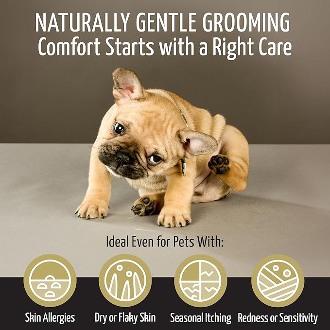 Tauro Pro Line Puppy Shampoo for Sensitive Skin, Natural Hypoallergenic Dog Shampoo for Smelly Dogs, Dog Wash Suitable for Cats (13.5 Fl Oz)