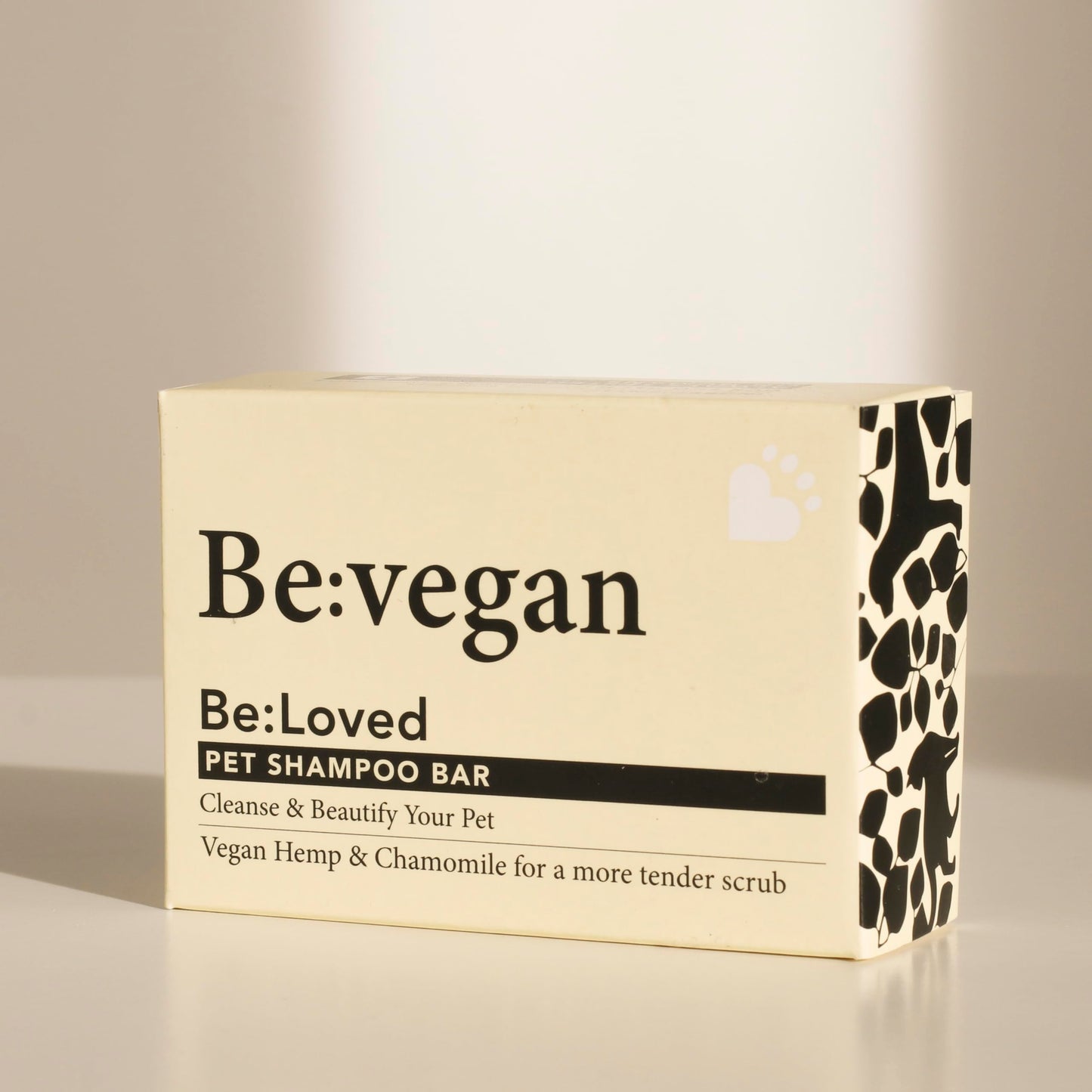 BeVegan Hypoallergenic Dog Shampoo for Sensitive Skin, Soothing & Calming Natural Ingredients Vegan Hemp & Camomile, Handmade in The UK - 110g Soap Bar