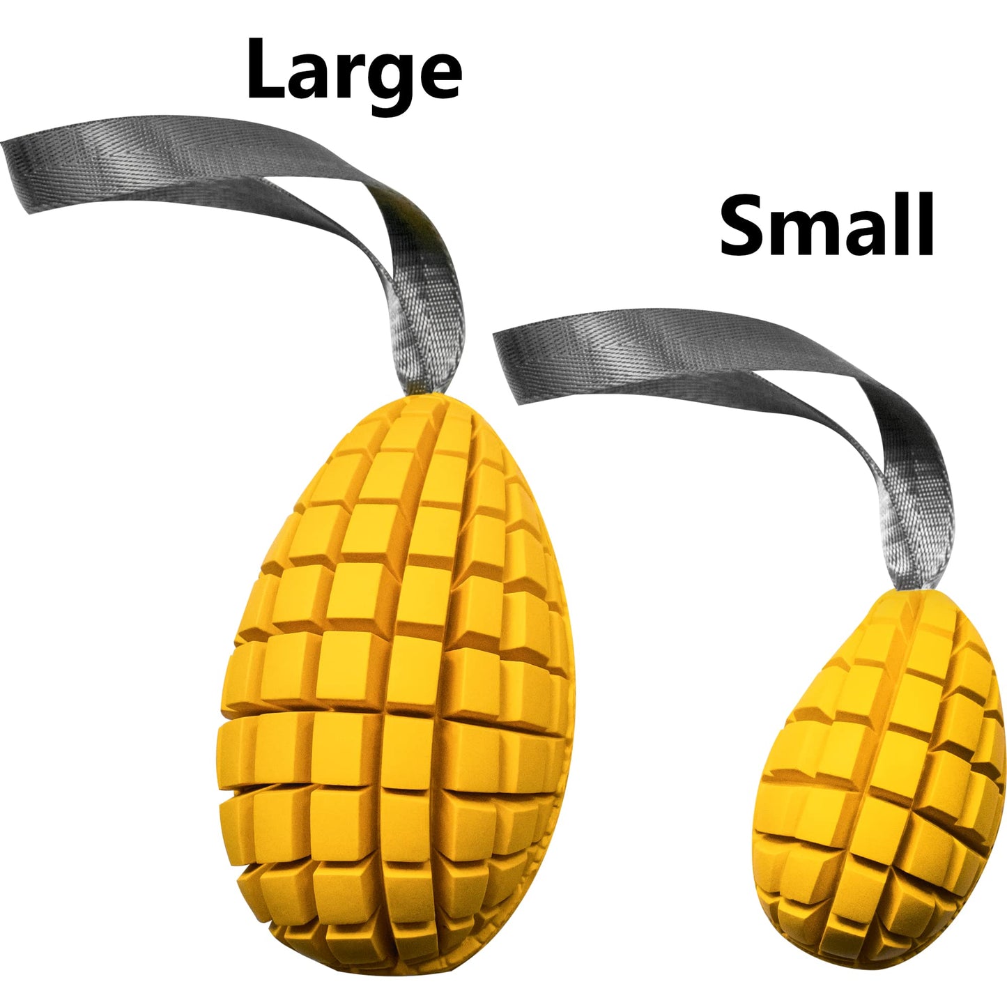 Herm Sprenger Mango Dog Chew Toy for Aggressive Chewer Natural Rubber Dog Treat Dispenser Tough Dental Teeth Cleaning Chew Toys for Small Medium Large Breeds (Small)