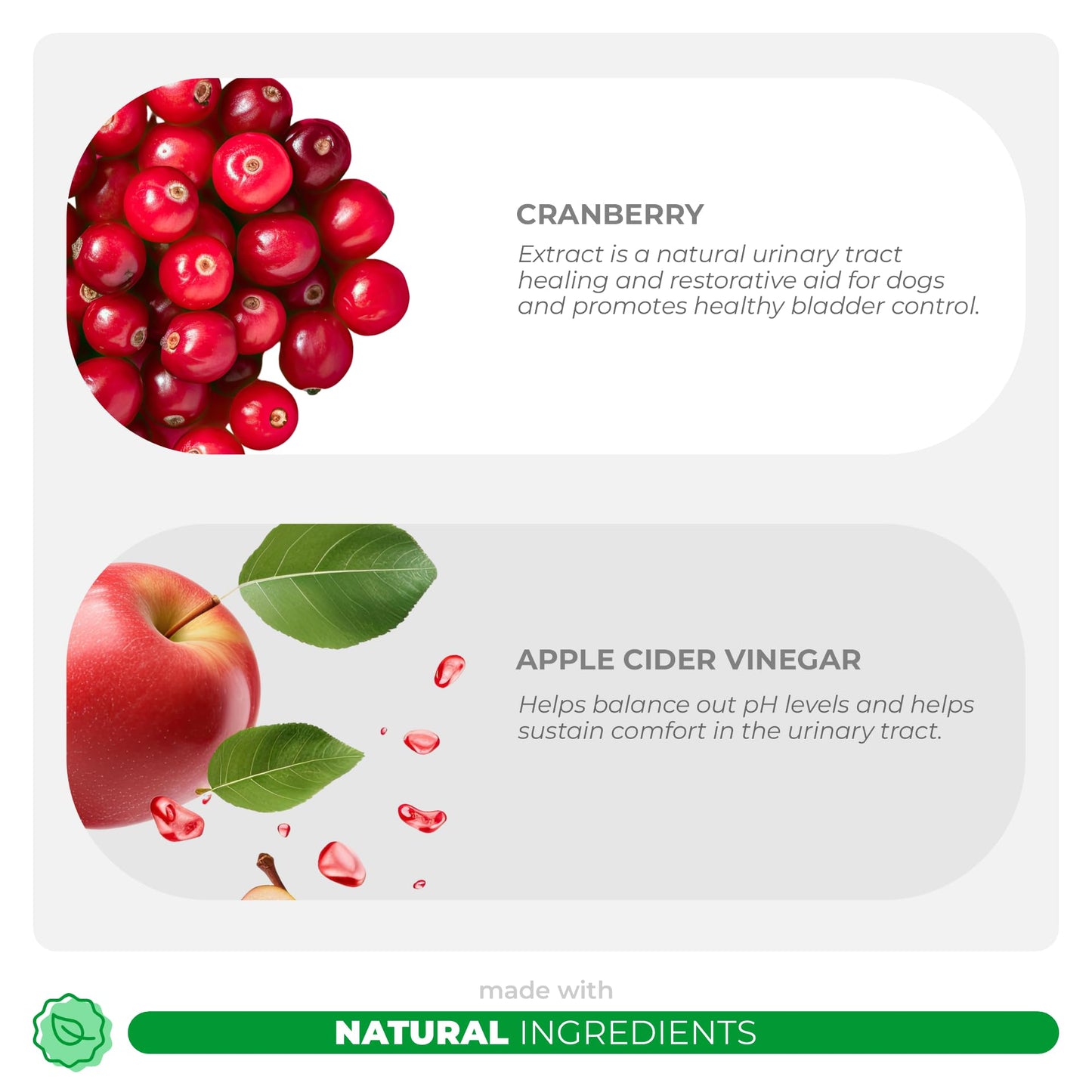 Cranberry & Fish Oil for Dogs Bundle - Skin and Coat & Urinary Tract Support Combo